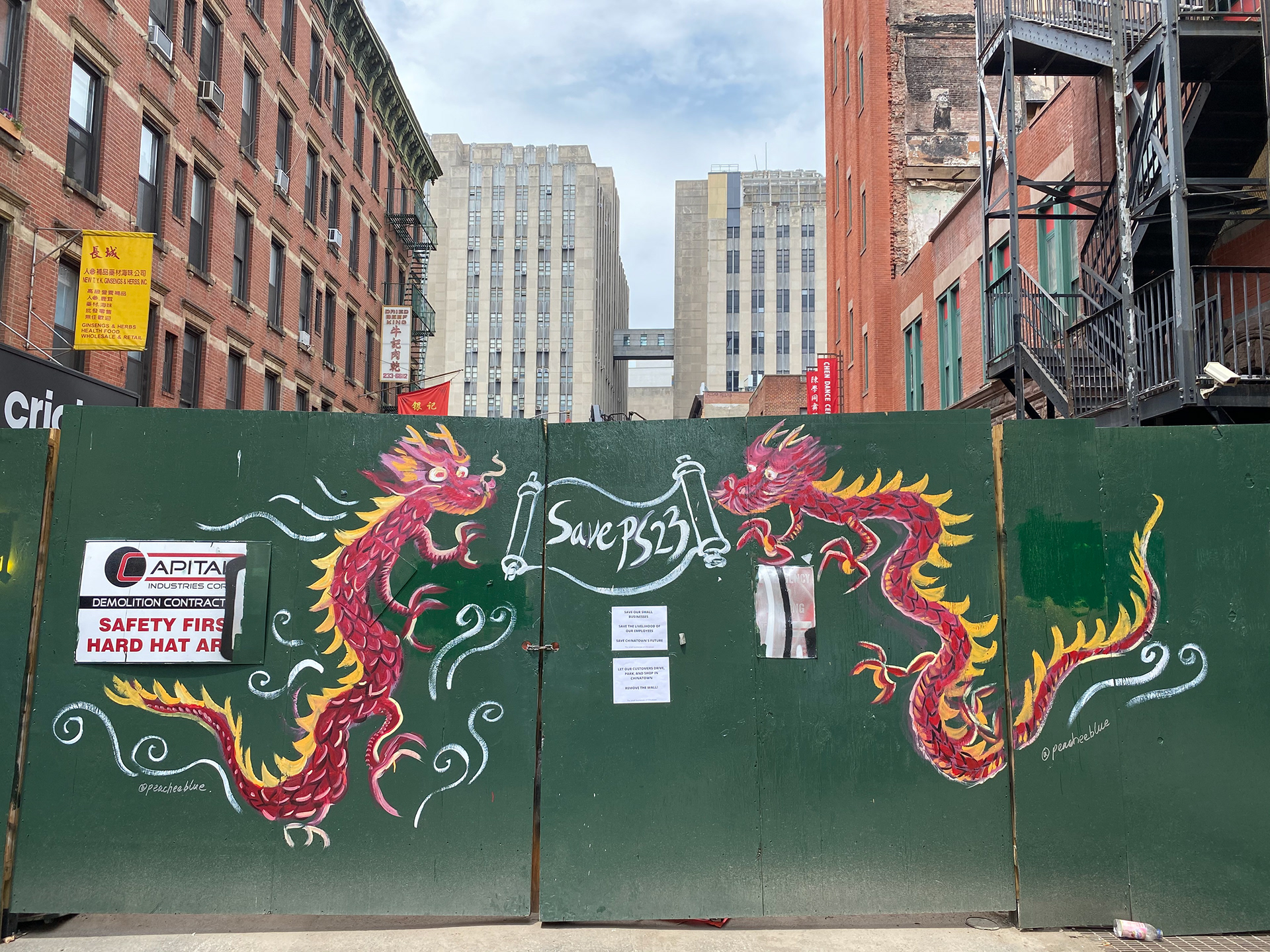 peach tao Dragons for Chinatown