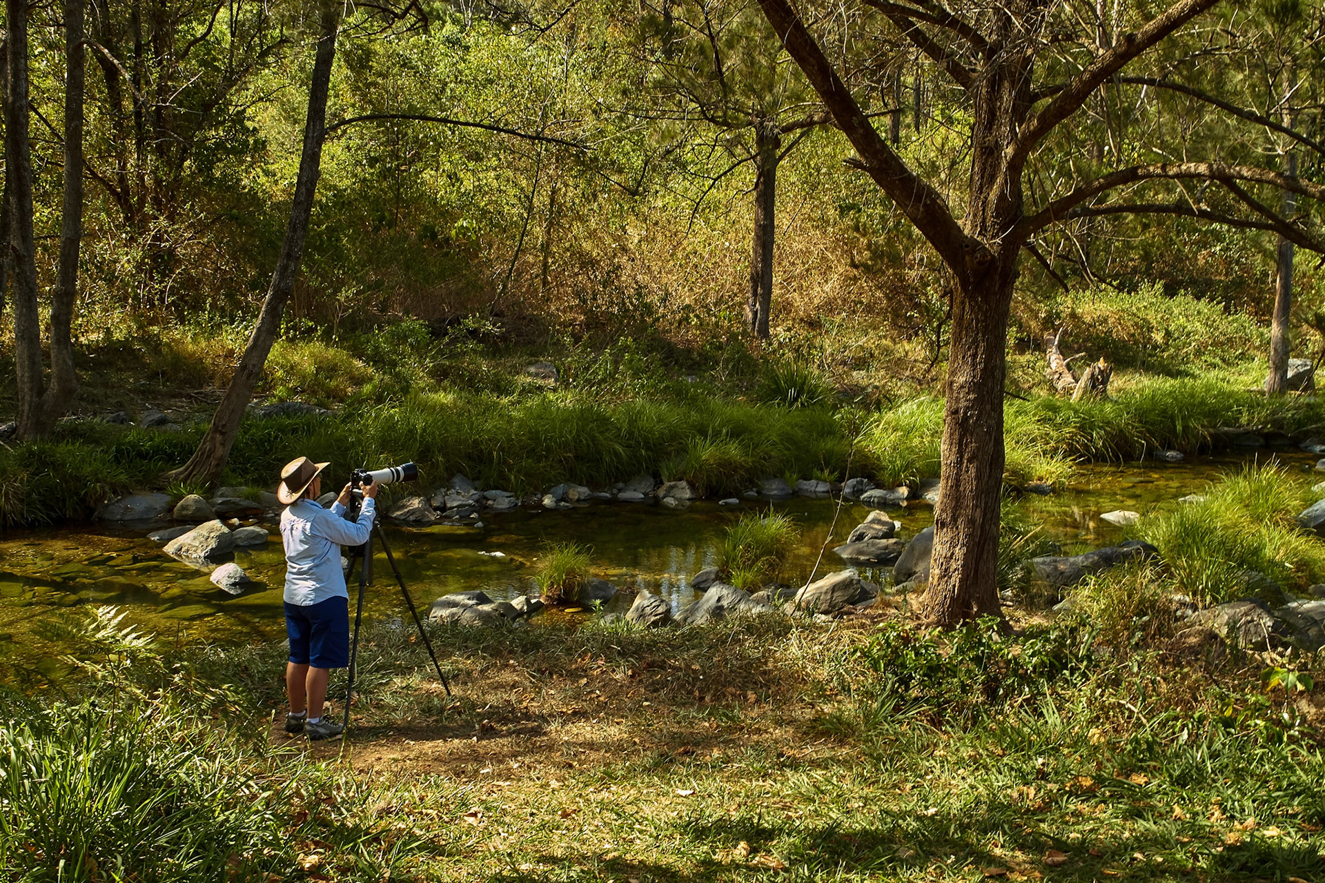 Preparing to shoot - Yandilla Camp Ground Kilcoy