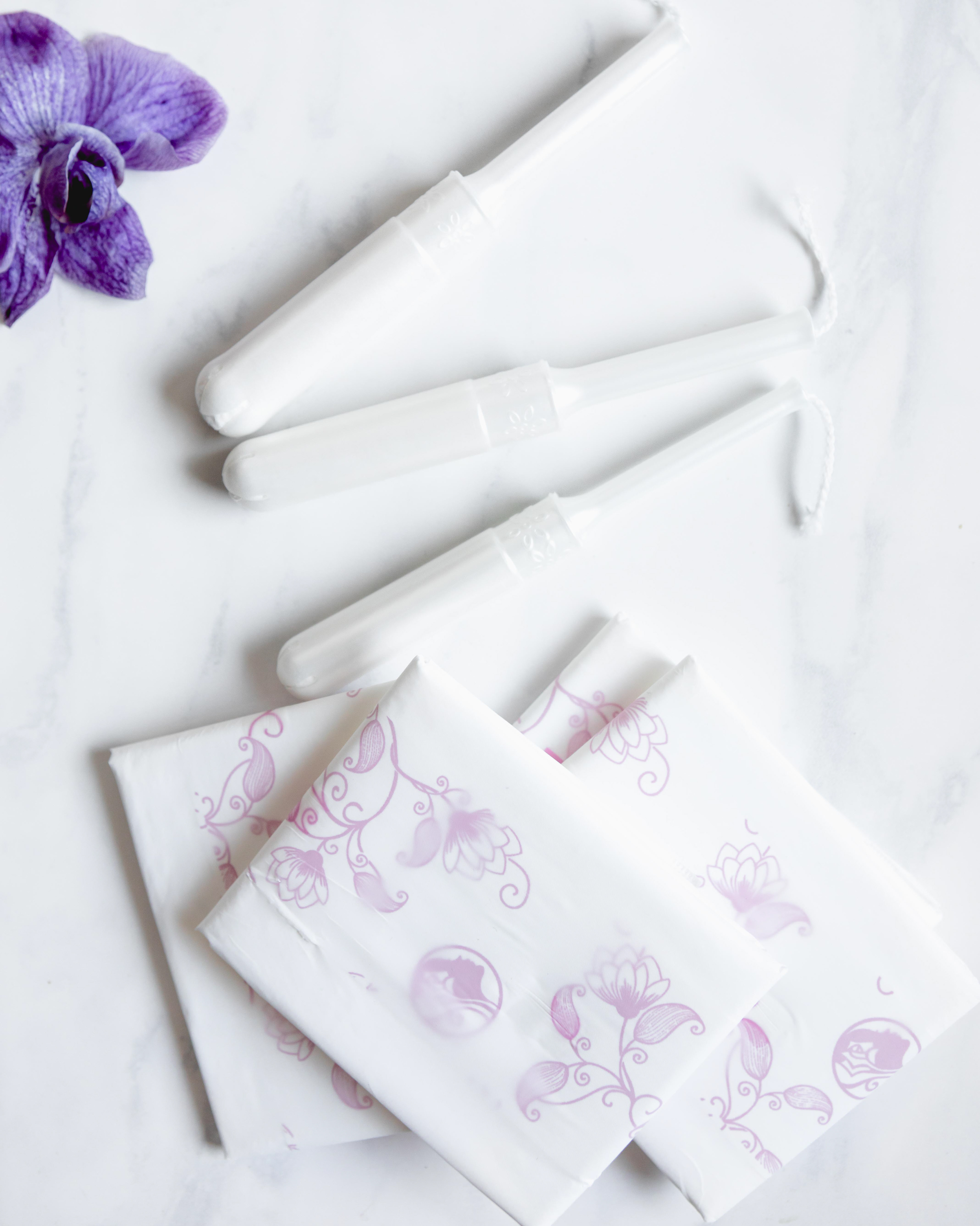 Social media photography - tampons & pads