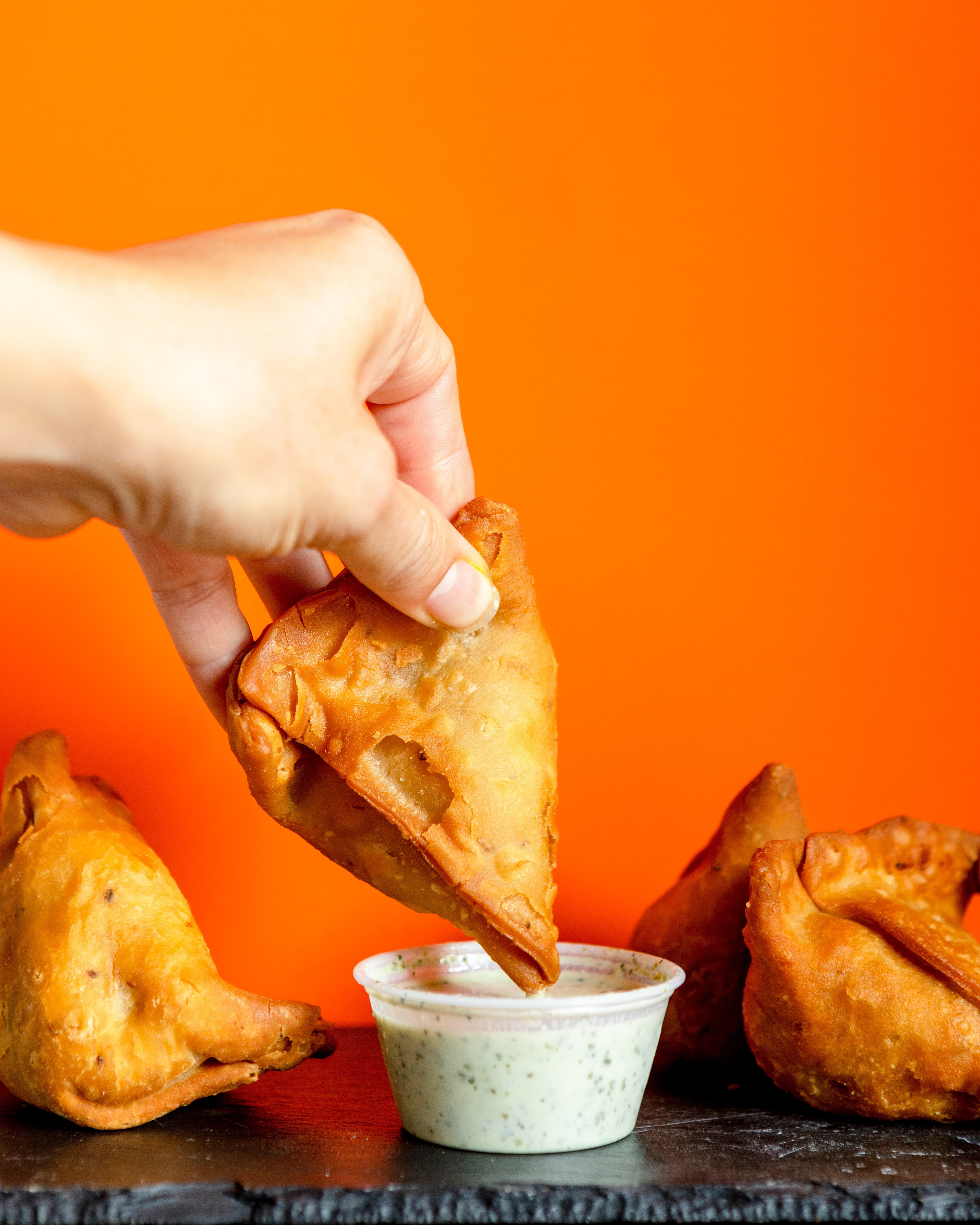 Food photography - samosas