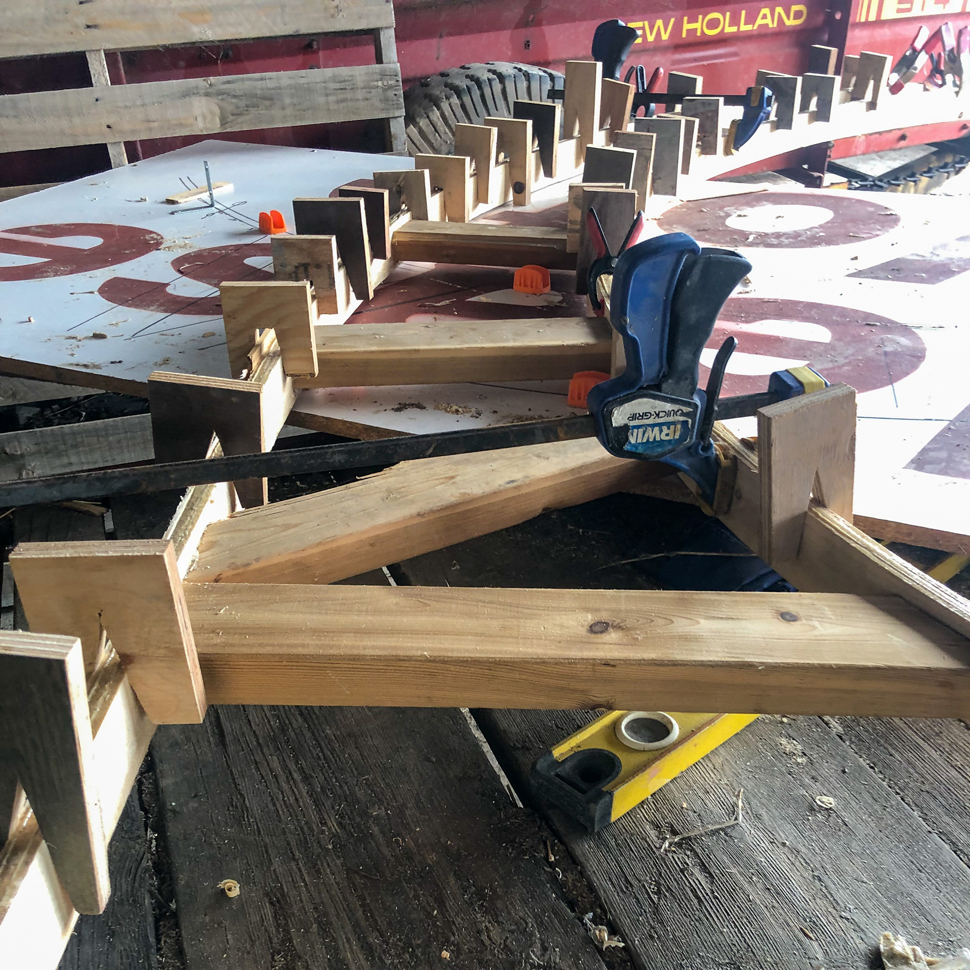 Adding centre supports