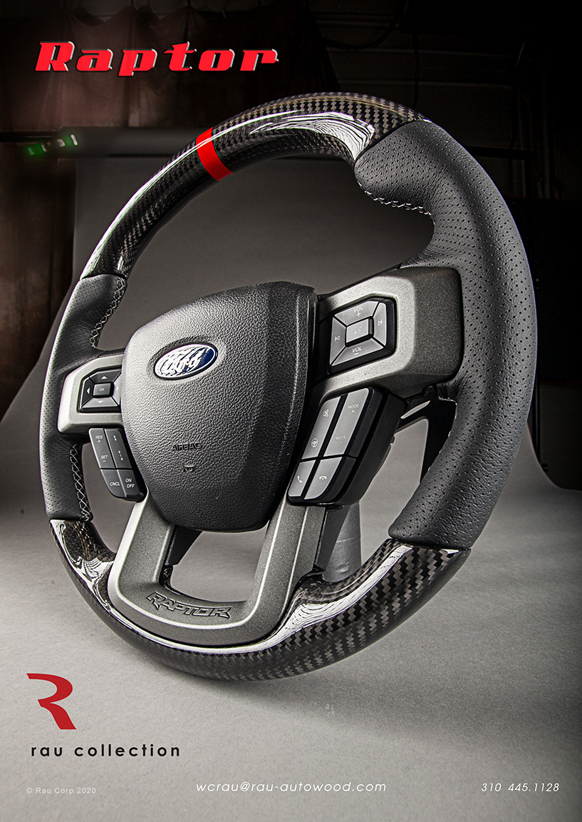 Rau Custom Steering Wheels Ford Raptor Carbon Fiber