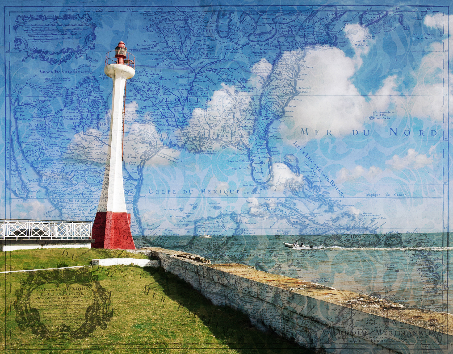 Jenny Long "Belize Lighthouse" 2017, Digital Image