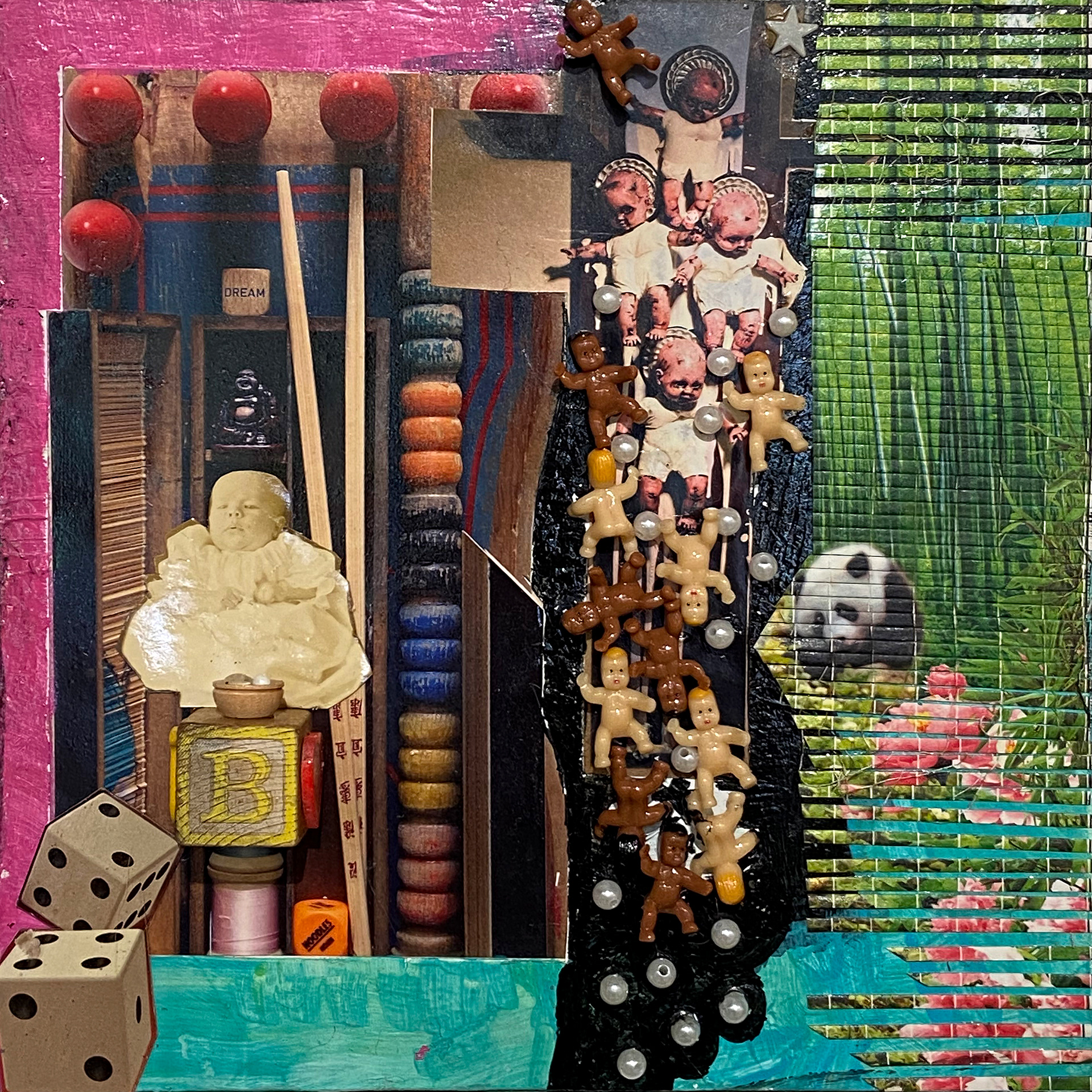 Reoccuring Buddha, 2020, Mixed Media