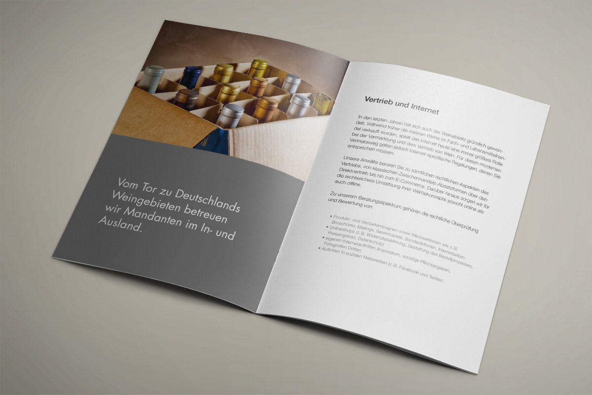 Beispiel für Freelance Grafikdesigner Imagebroschüre designen lassen