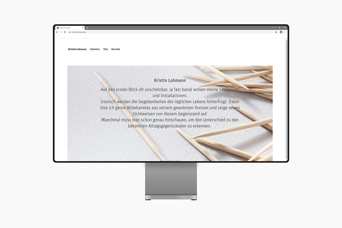 Beispiel für Webdesign Gestaltung