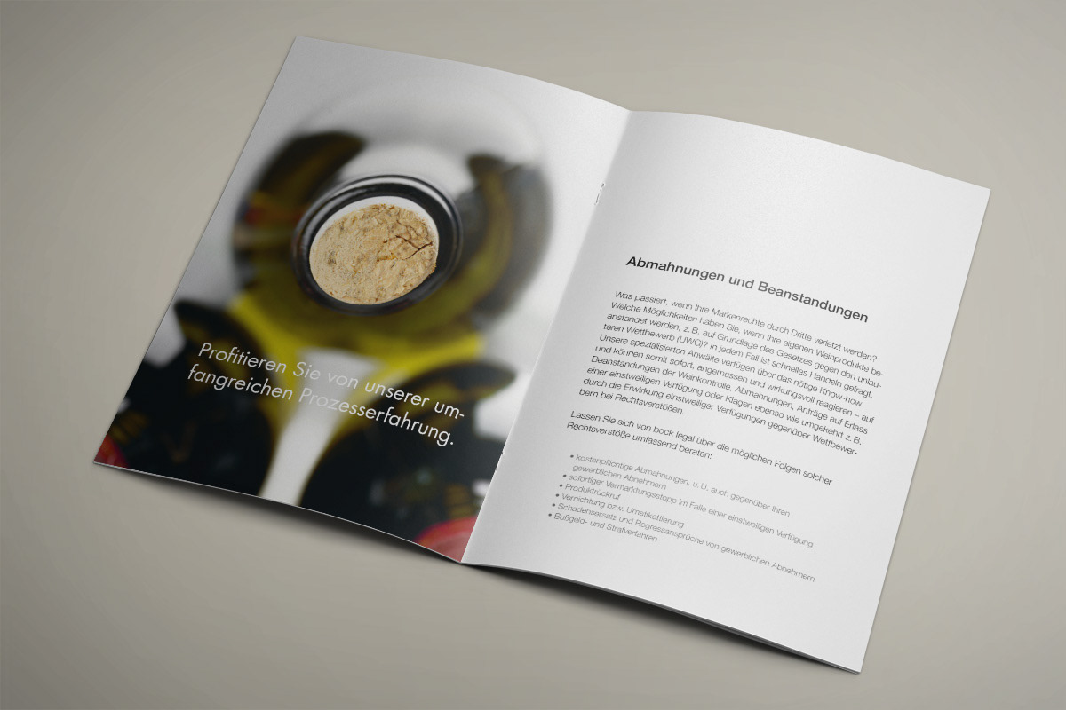 Beispiel für Freelance Grafikdesigner Imagebroschüre designen lassen
