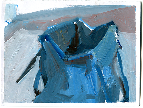 Rucksack, Oil on Paper, 2021