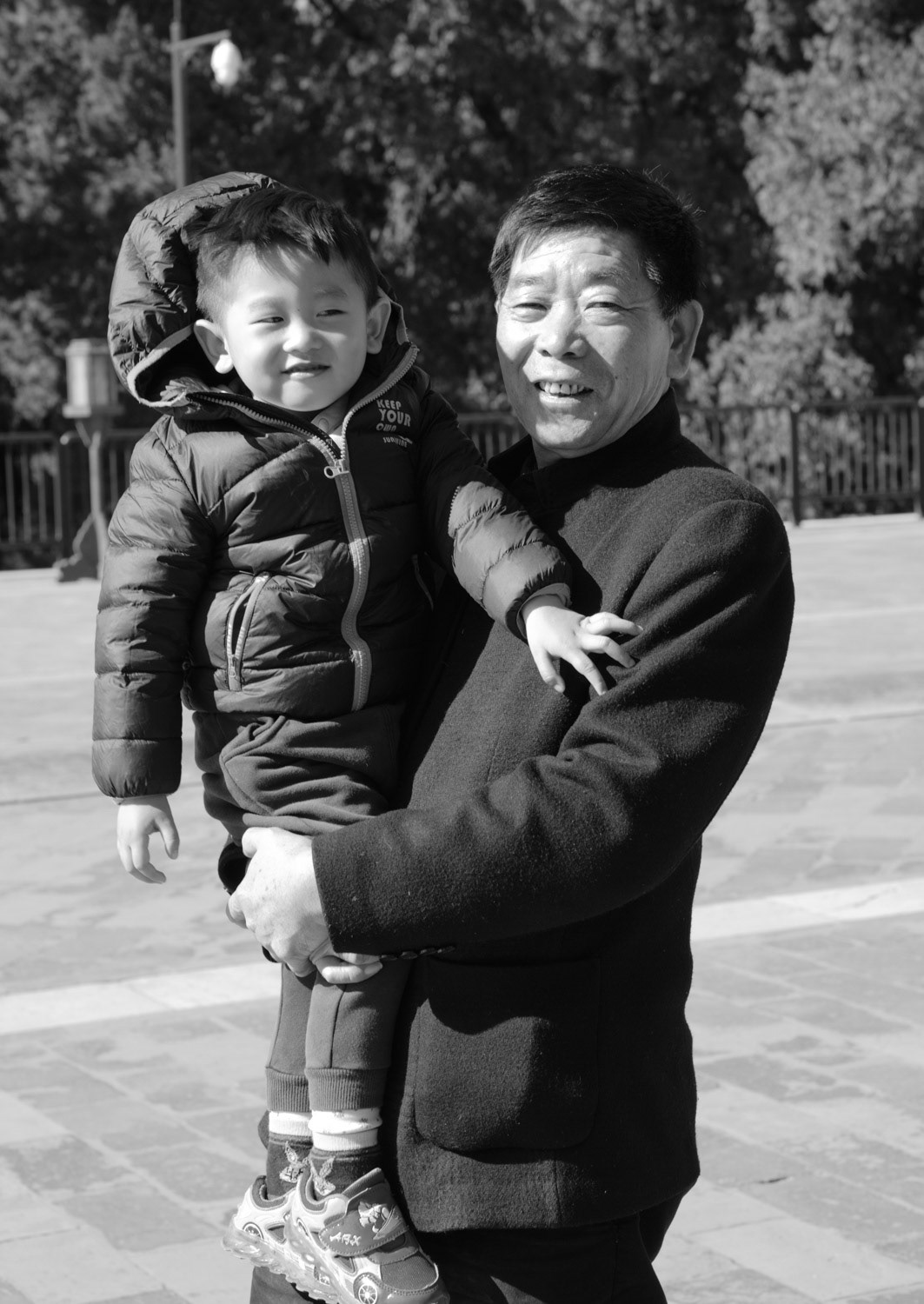 Grandfather and grandson