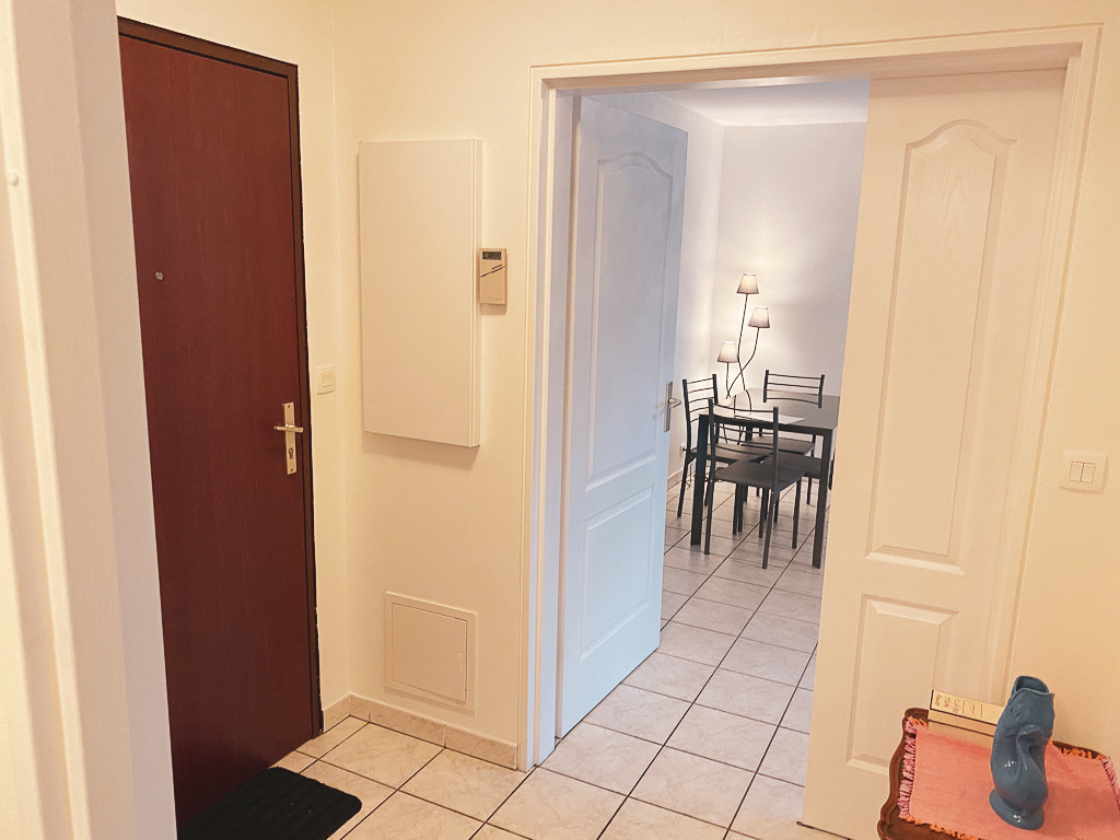 Vue du salon et du hall d'entrée