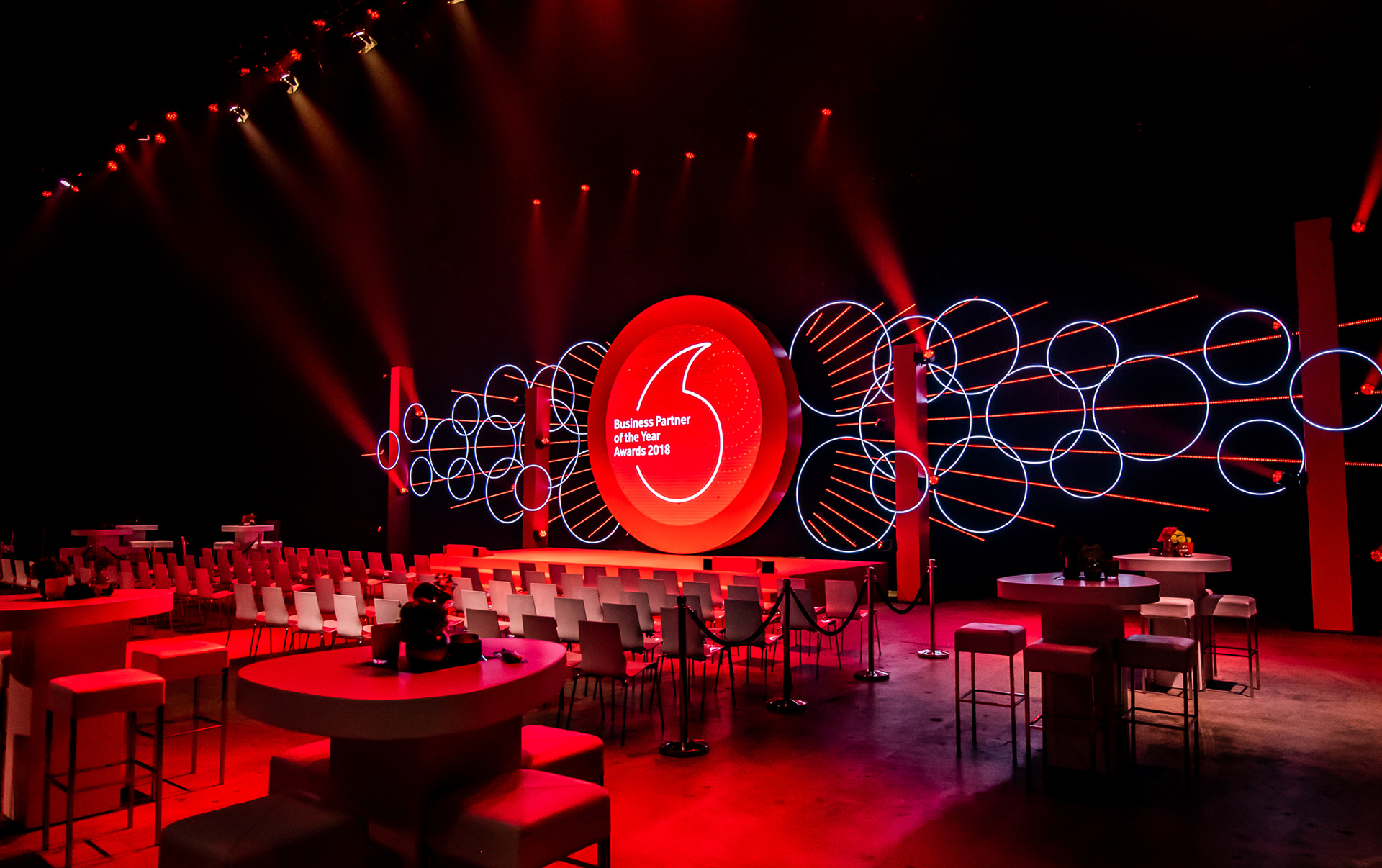 BigVis | Stagedesign - Stage Design - Vodafone Business event