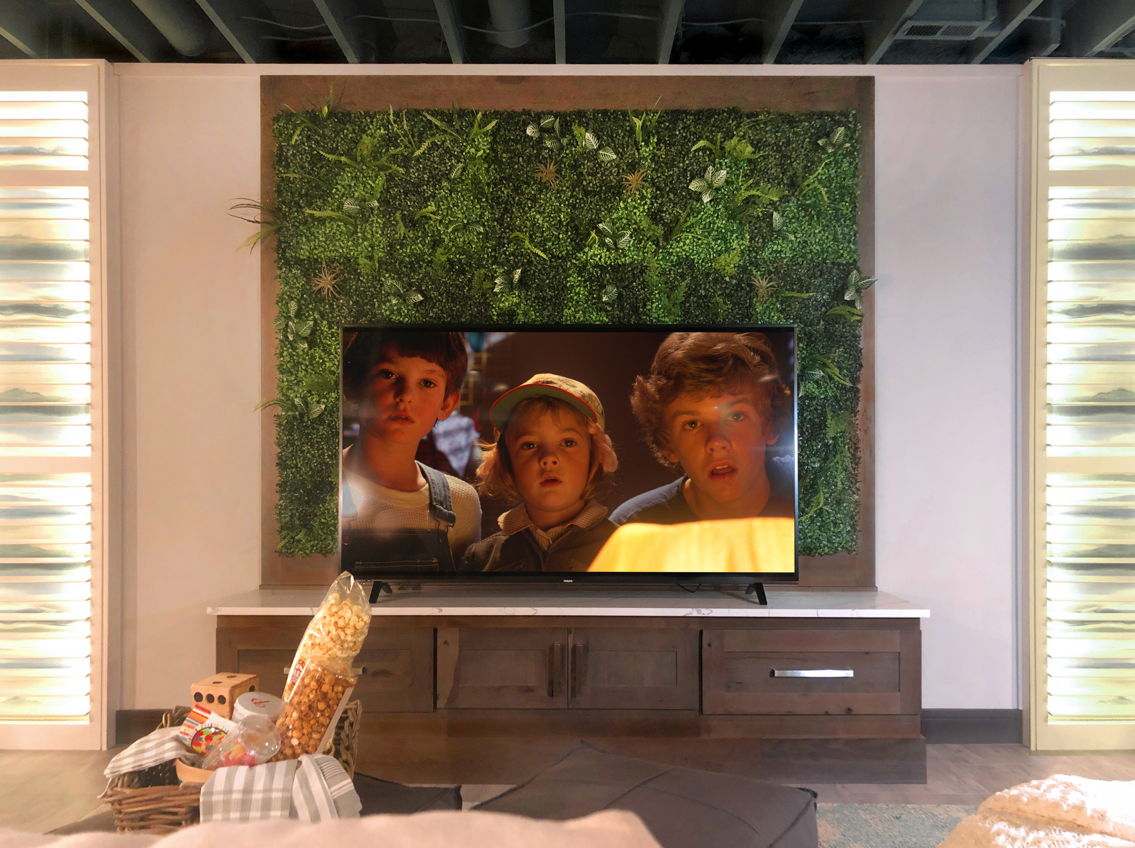 75" HDTV with Built-in Console and Quartz Top
