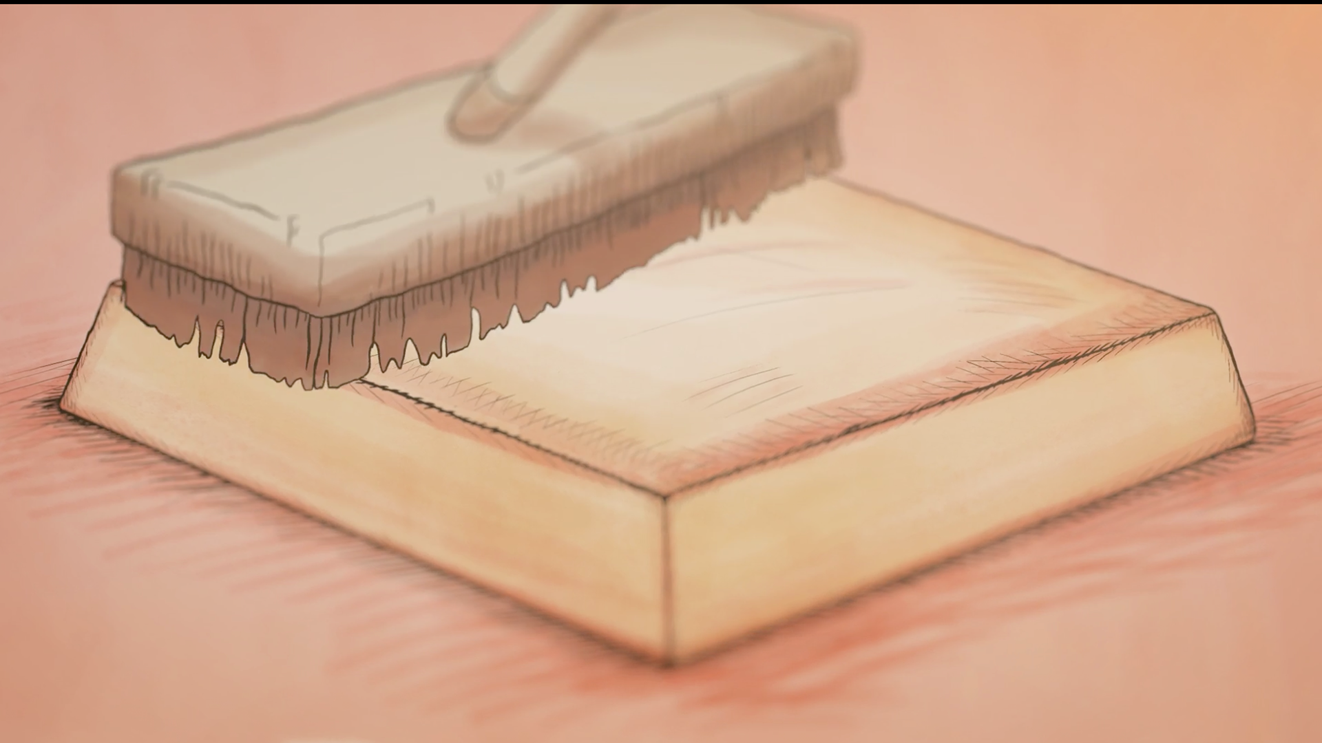 Brushing off the base