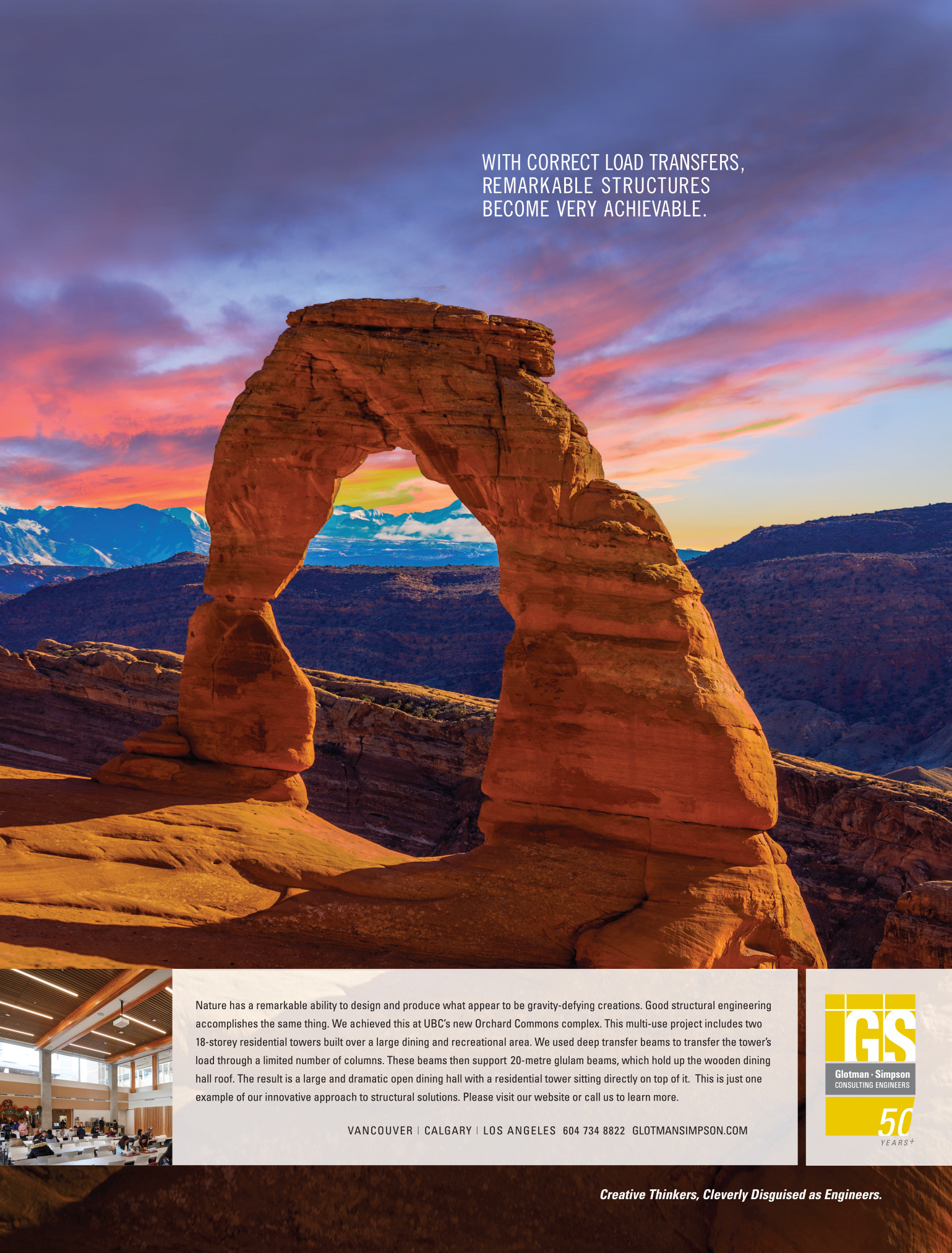 Glotman Simpson rock magazine ad