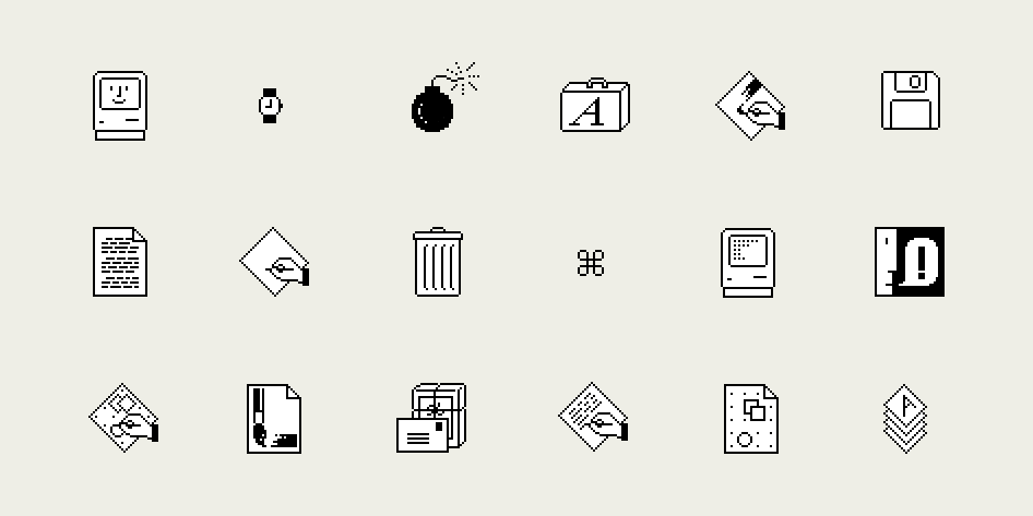 apple classic icons