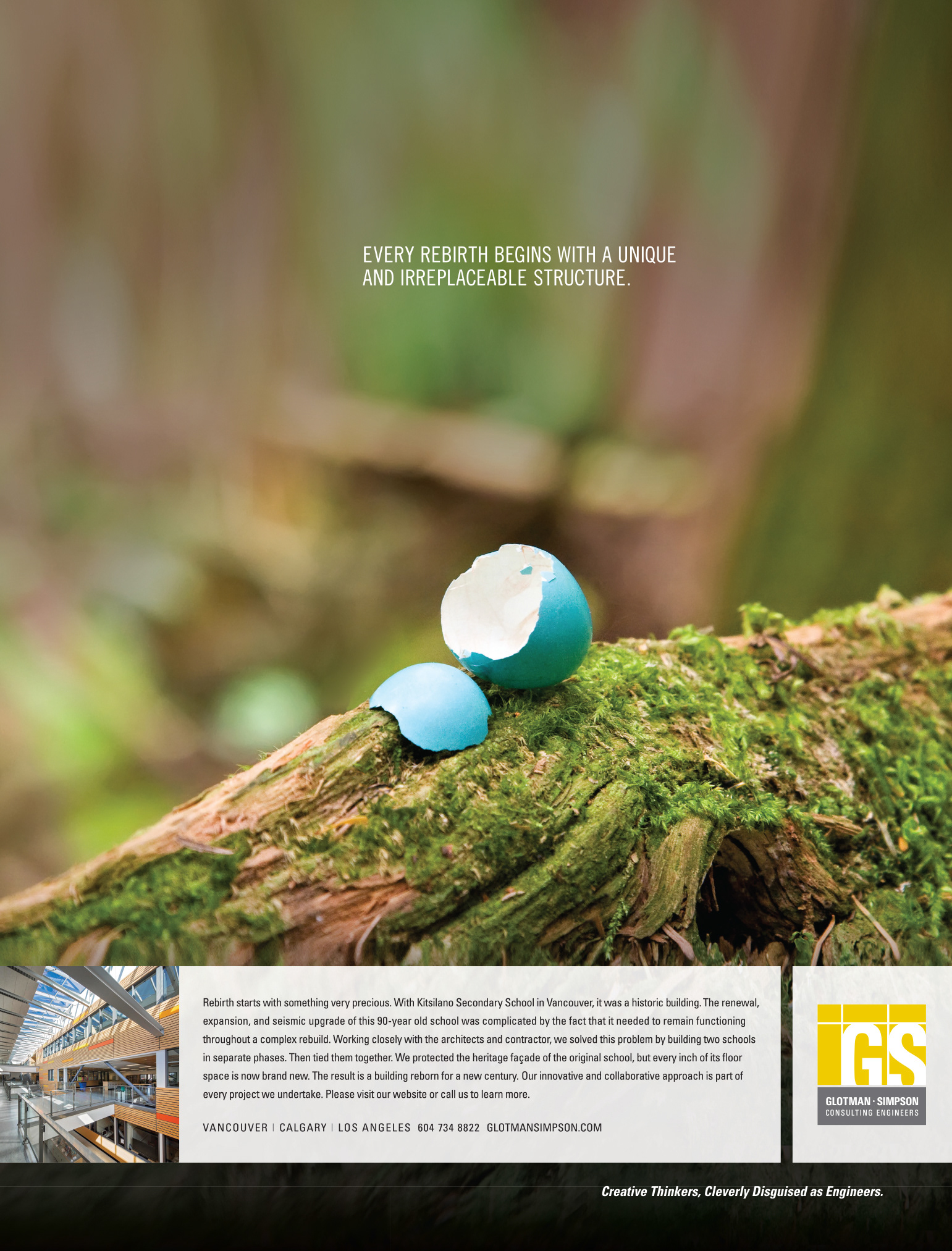 Glotman Simpson egg magazine ad