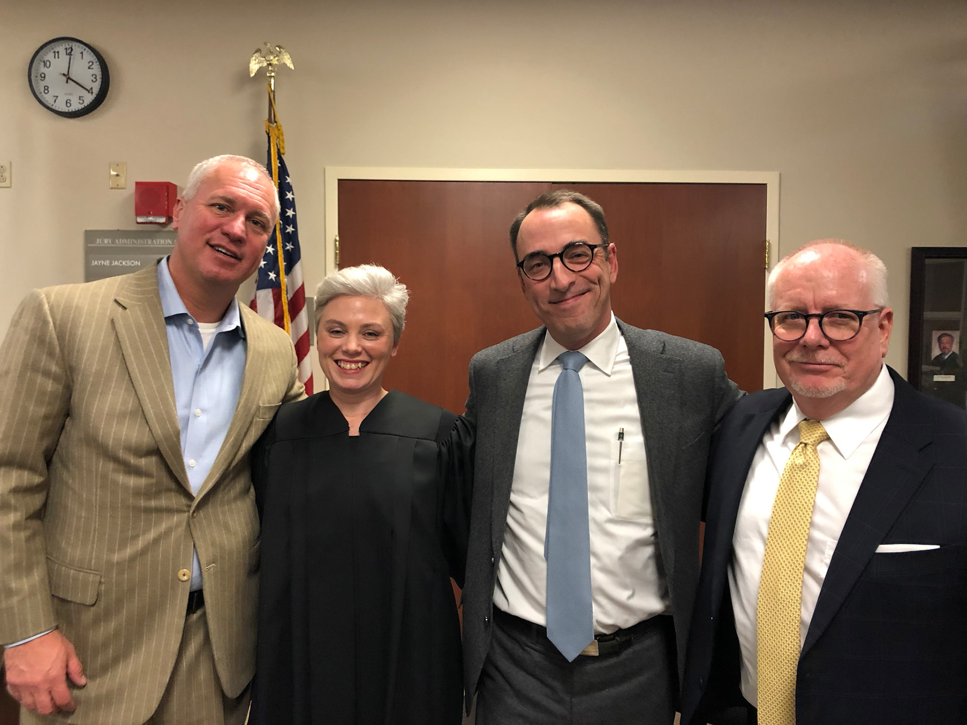 Steve Romines, Annie O'Connell, Ted Shouse &amp; Sean Oates - Judge Annie O'Connell swearing in