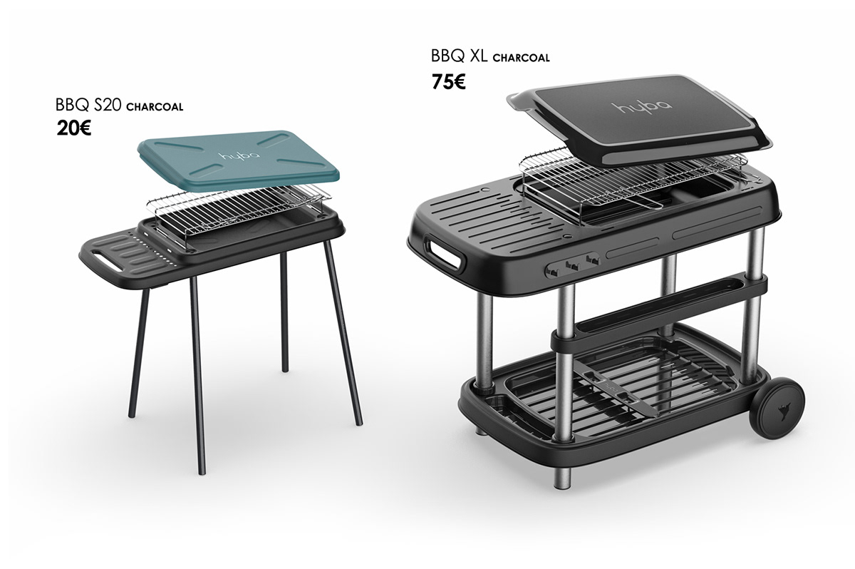 DESIGNBYCARREFOUR HYBA BBQ XL Charcoal