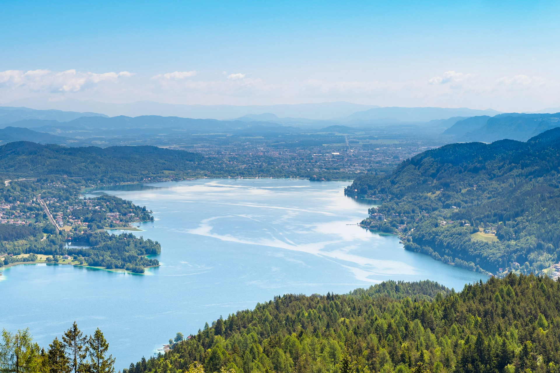 Pyramidenkugel - View on Klagenfurt