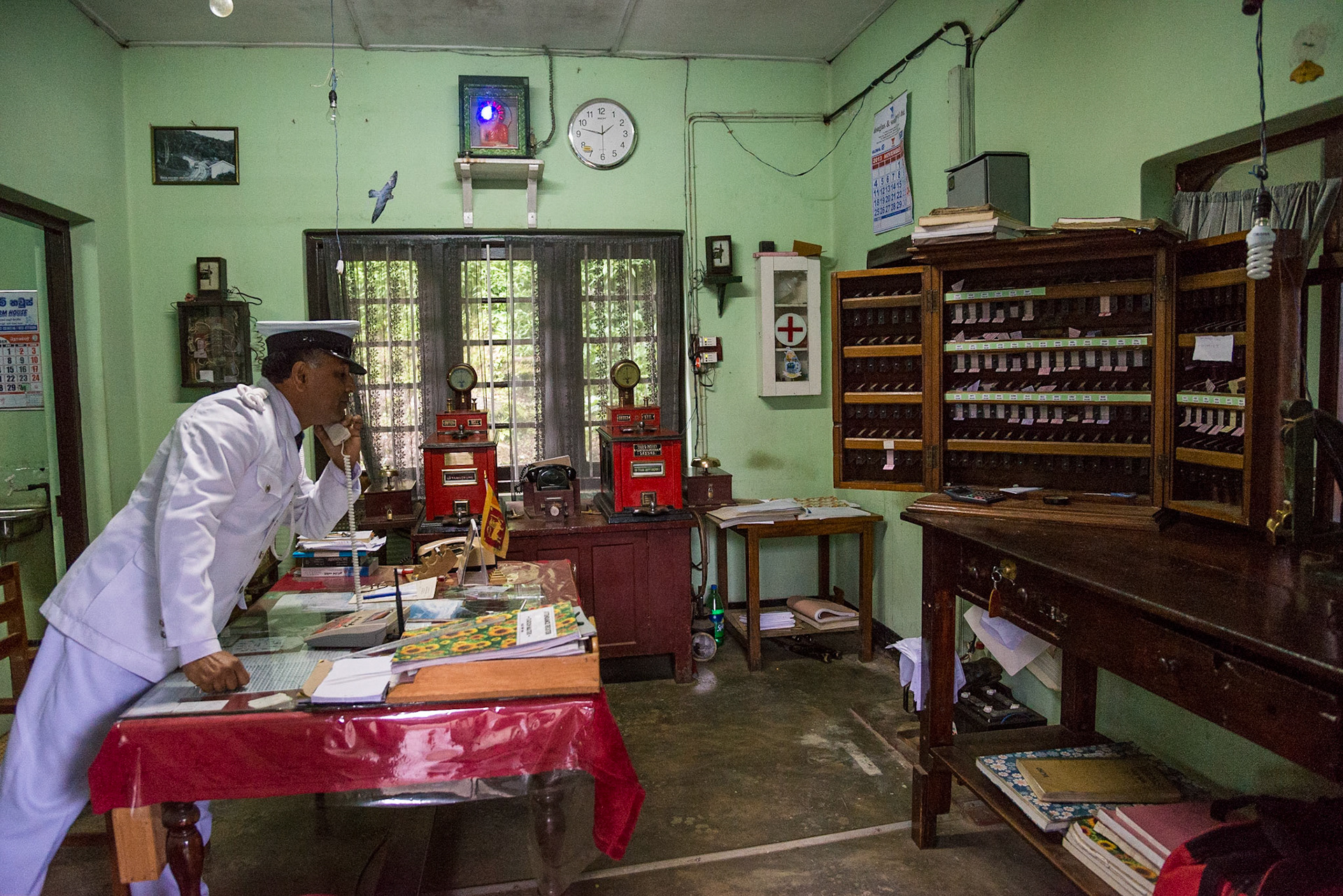 Sri Lanka, train, and station manager