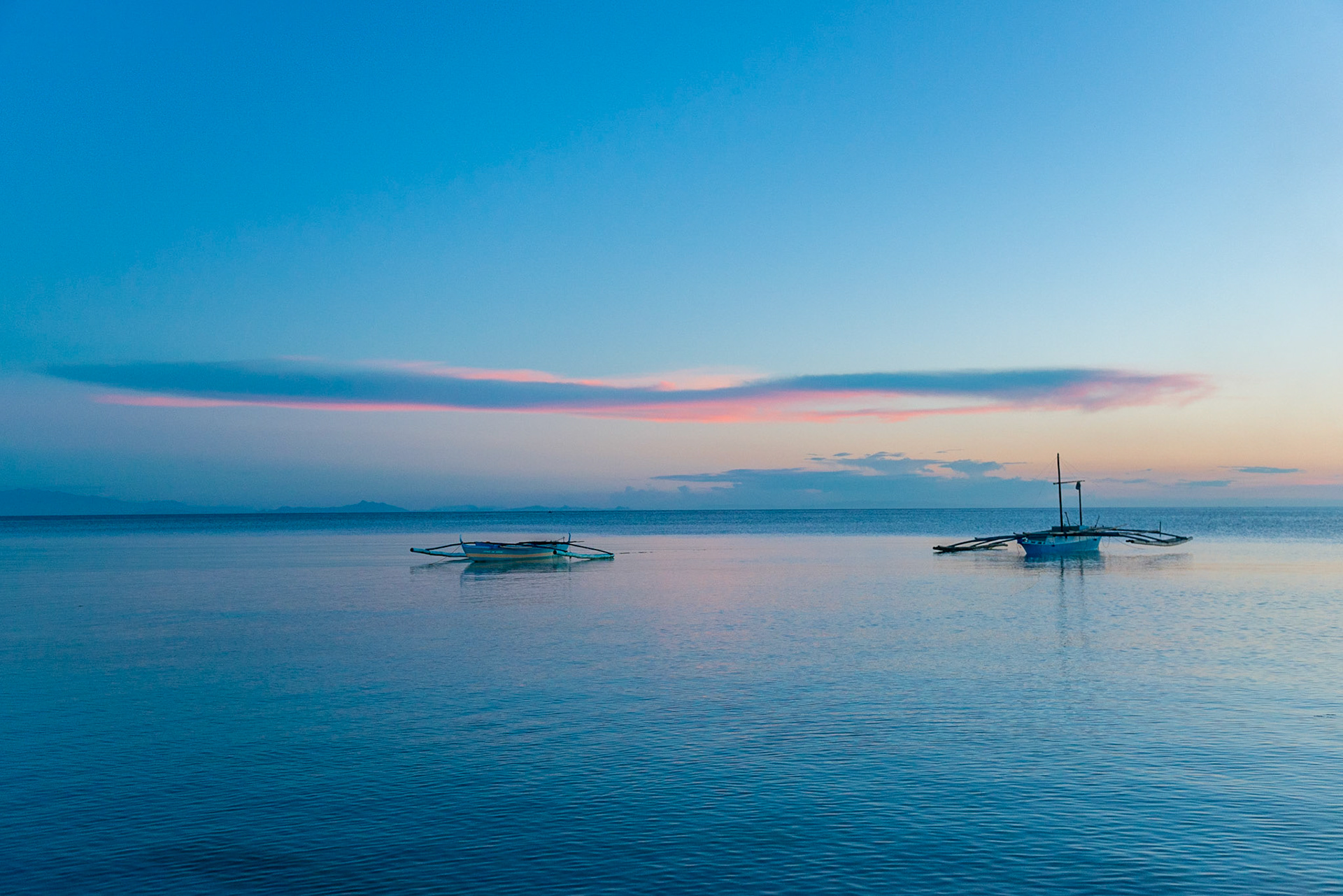 The Philippines, banca fishing boat, Siquijor Island