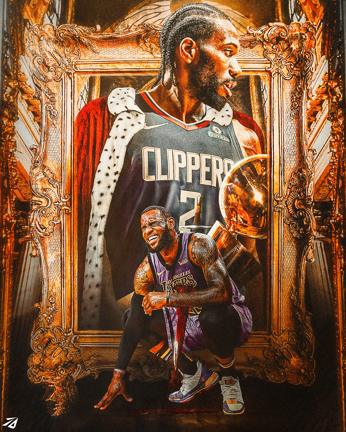Kawhi Leonard X Lebron James - Graphic
