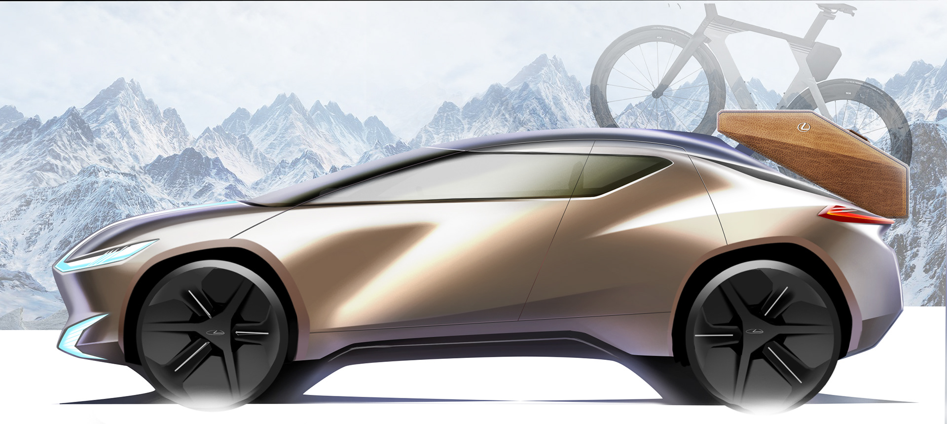 Edmund He Automotive Design Portfolio 2025 Lexus E Crossover 2017