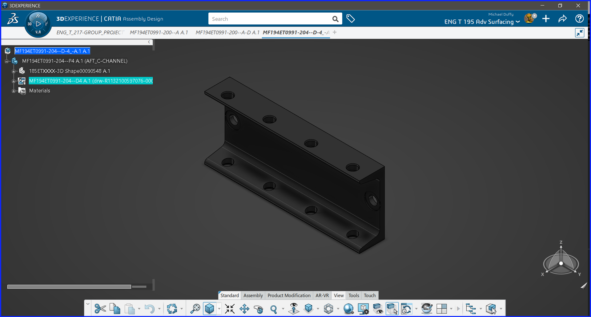 Angle Stock Sides with Holes