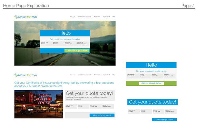 Slightly skeuomorphic, friendly home page