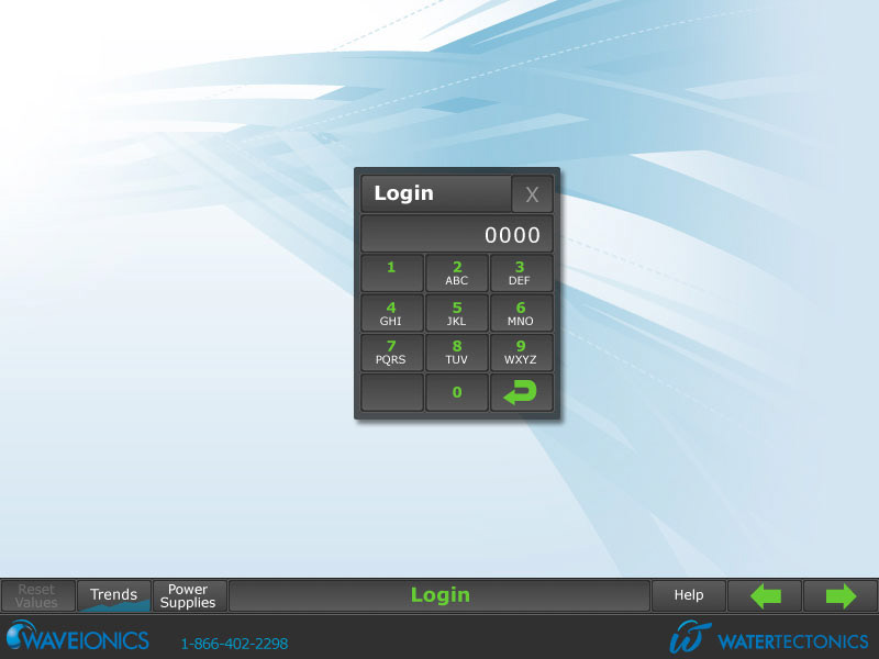 Login pad