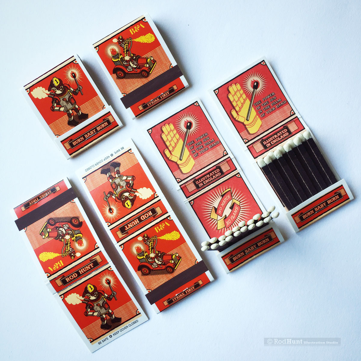 Promotional illustration project by Illustrator Rod Hunt