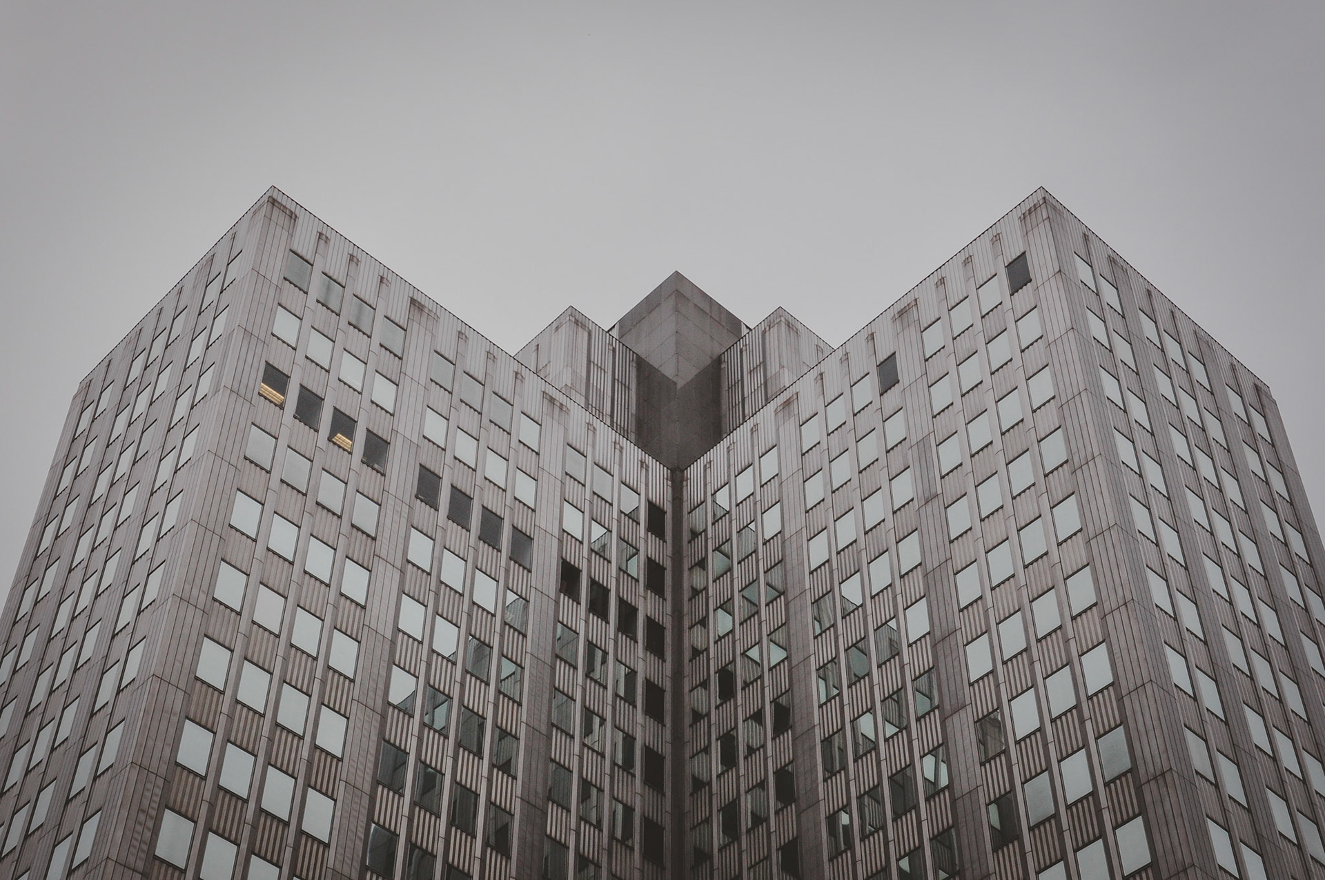 The Gateway Center towers  were built in early 1950's to help redevelop a blighted warehouse district in downtown Pittsburgh.