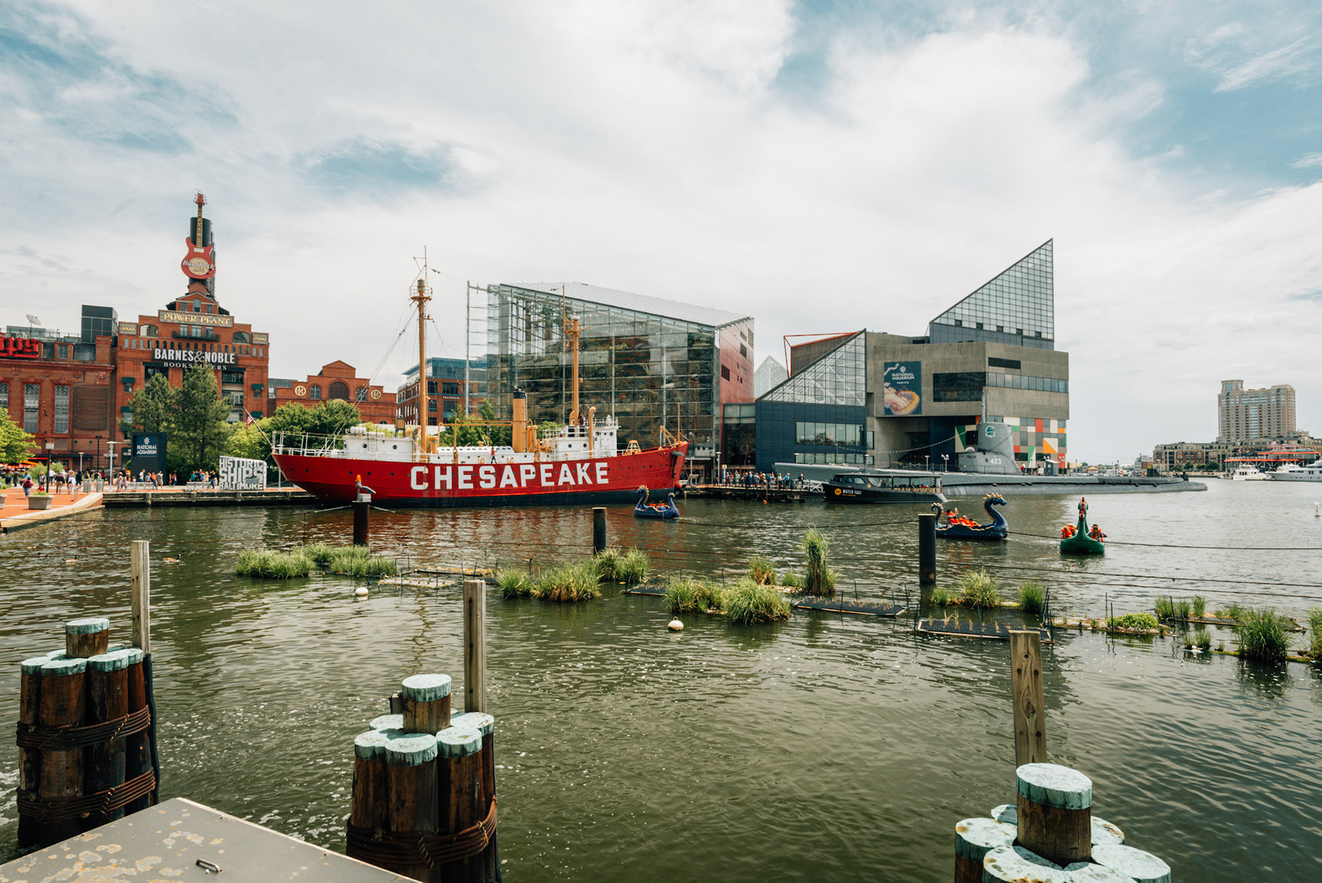 The Lightship Chesapeake in Baltimore Harbor