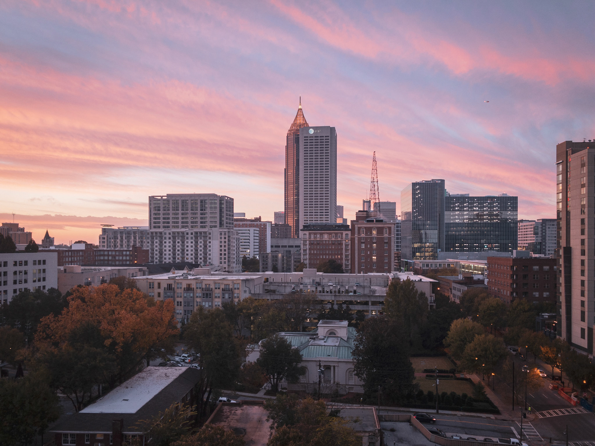 Finally, the clouds are gone and the sun is visable.  After nearly a week of rain and clouds, the sun makes an appearance in Atlanta.
