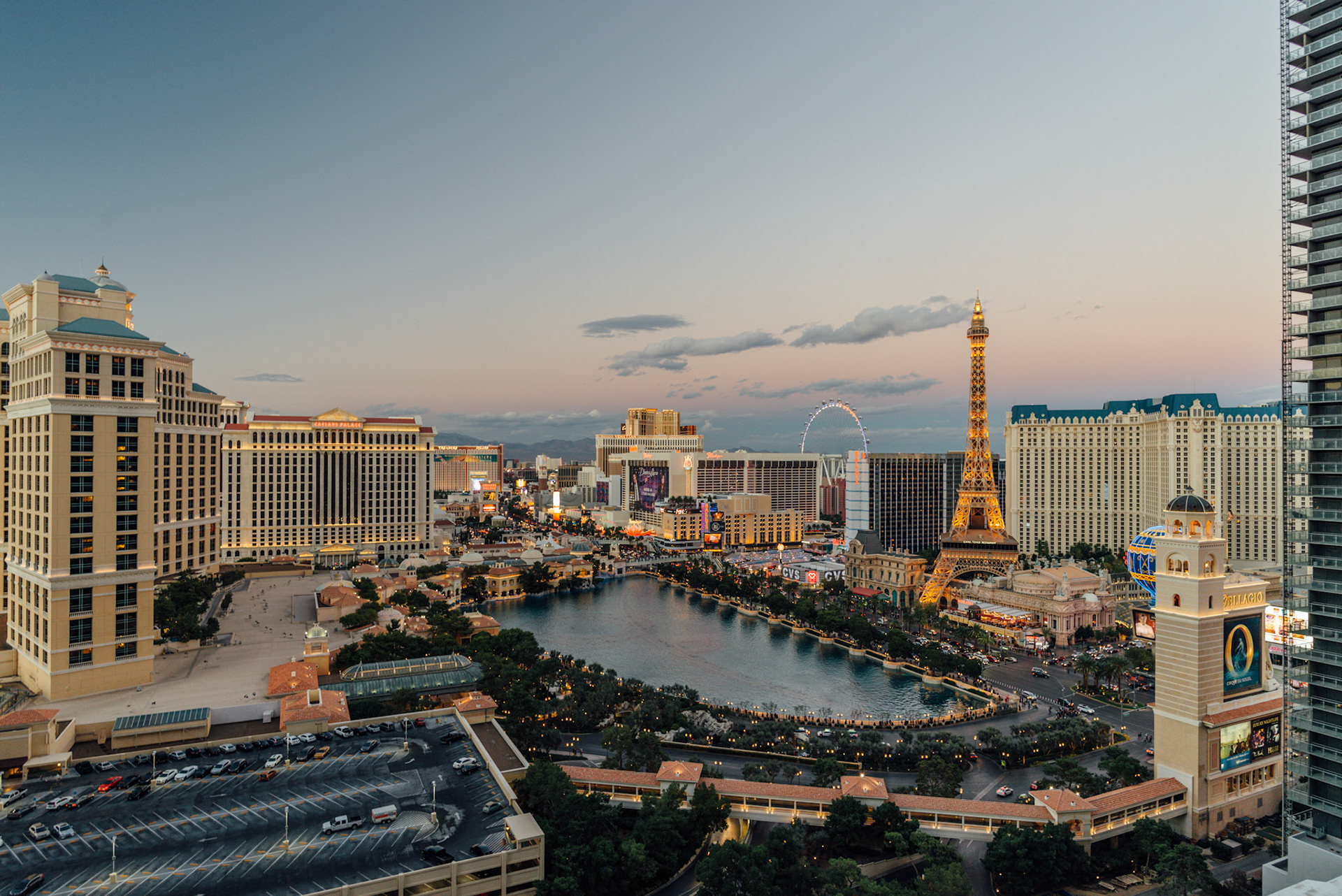 Las Vegas Strip at Sunset