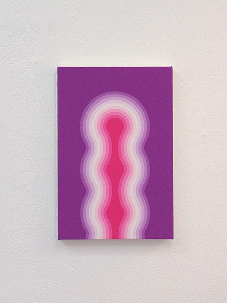 "1005-1" 2010 acrylic gouashe on canvas 33.4 x 22.1cm private collection