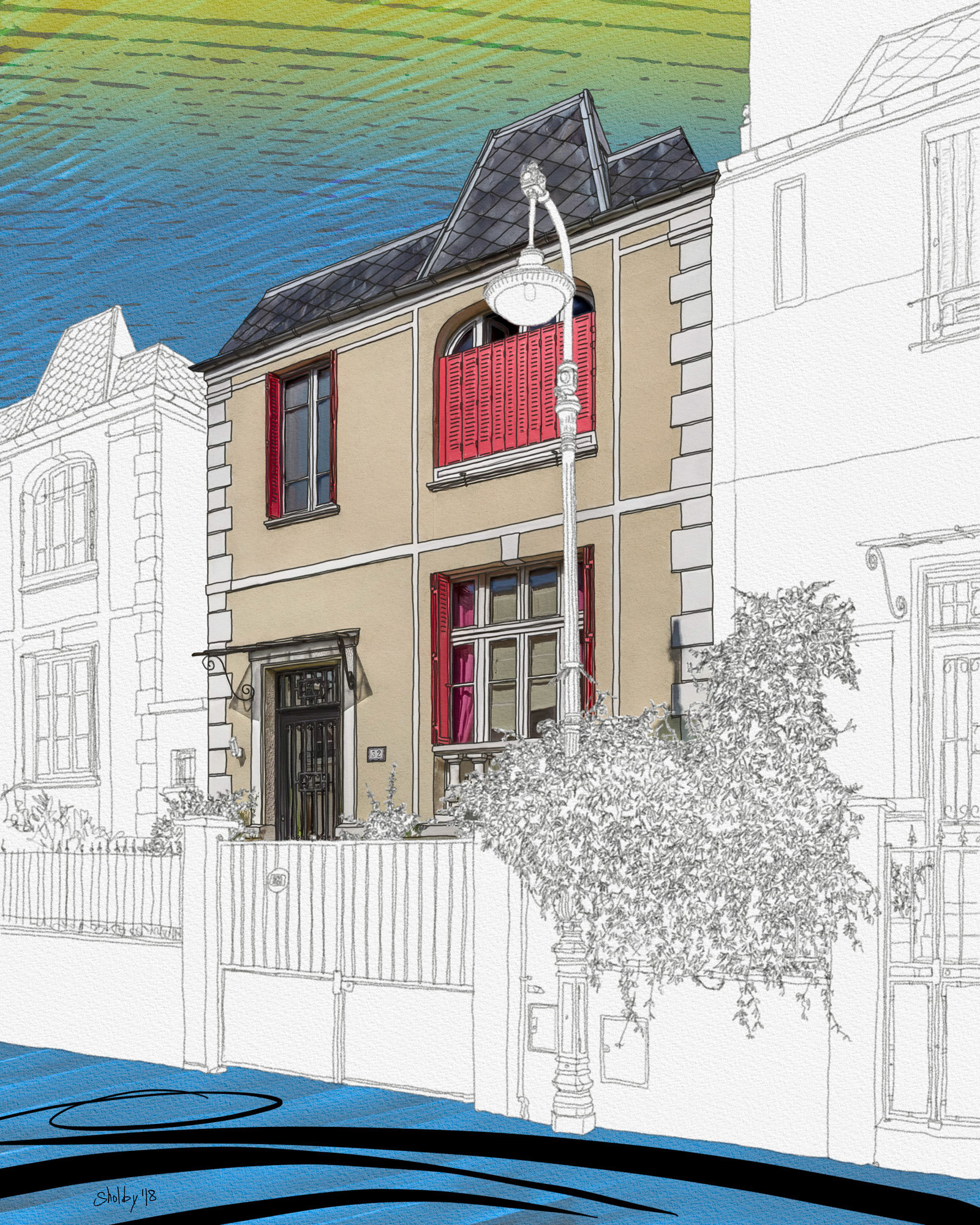 Rue Dieulafoy (50x40)