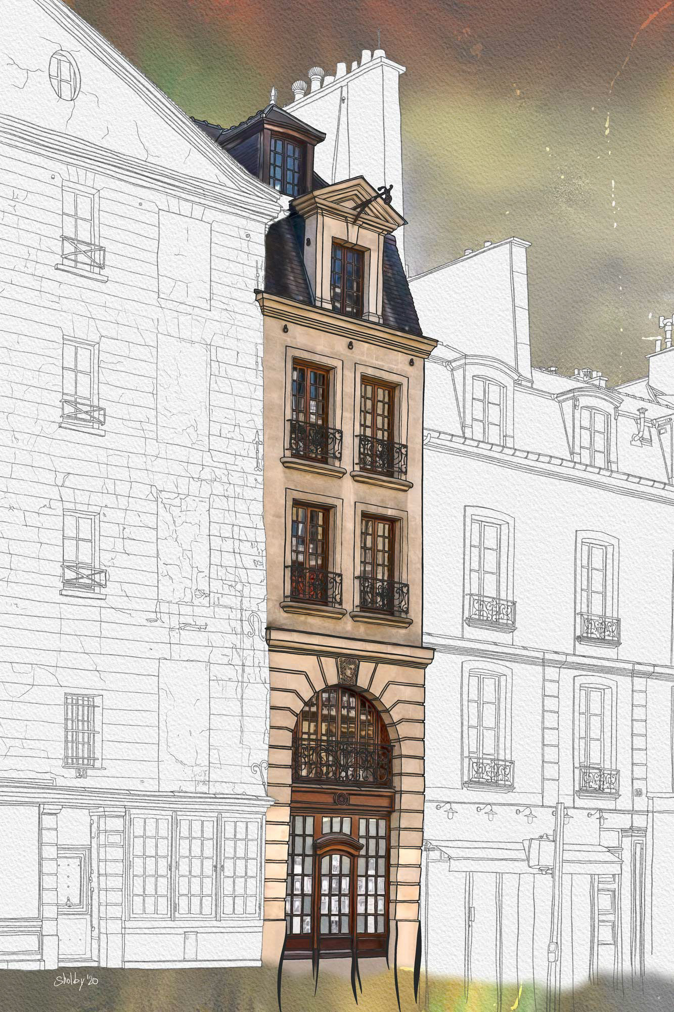 Rue Saint Placide (60x40)