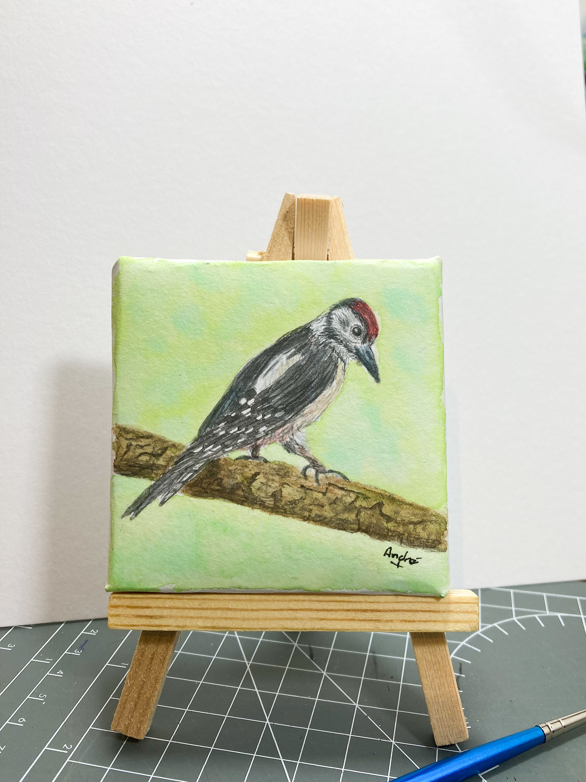 mini painting 7x7 cm