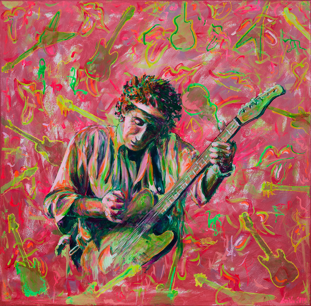 Keith Richards - Acrylic on Canvas