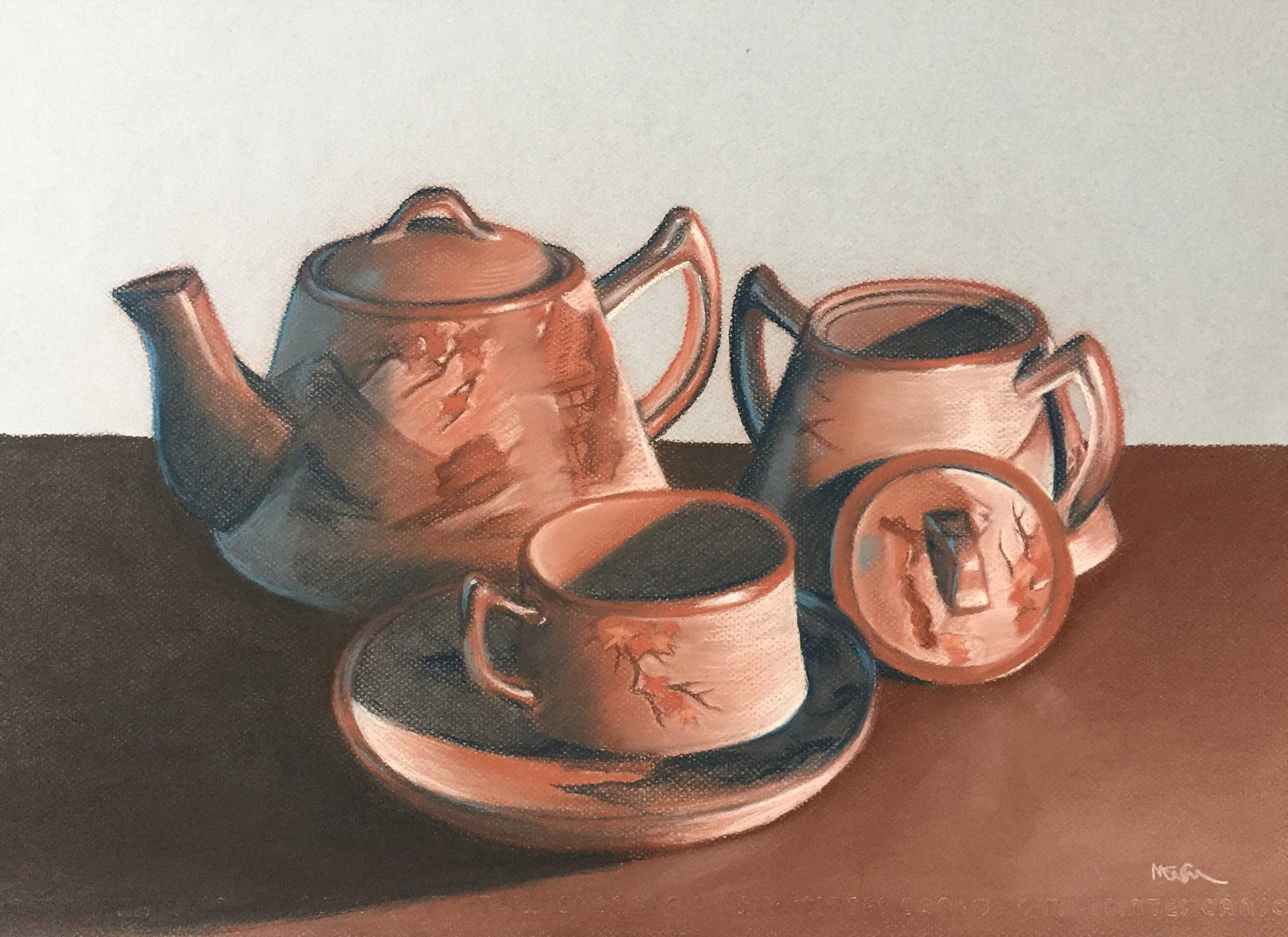 Teatime with Gloria Commissioned Tea Set Piece