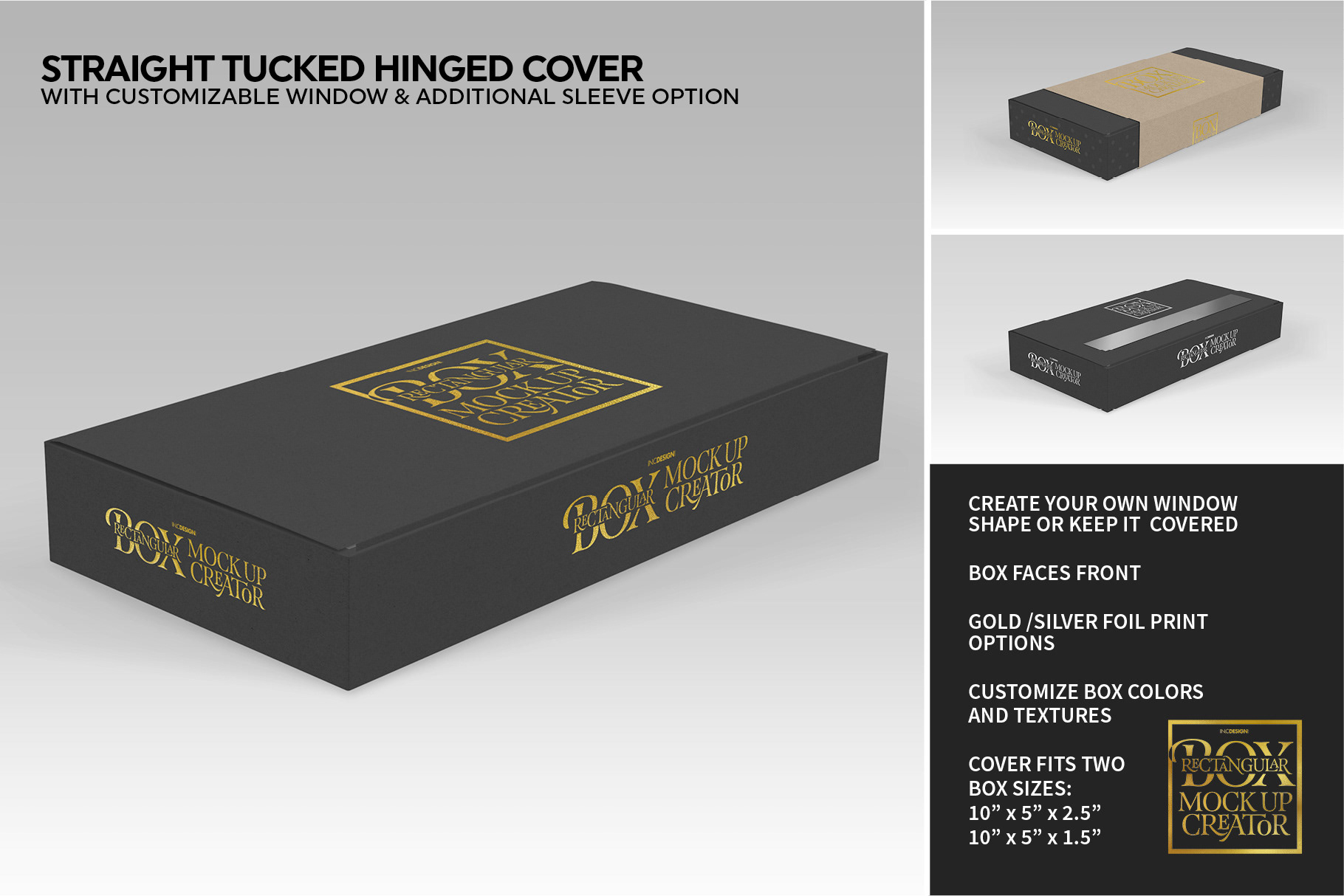 Download IN.C DESIGN STUDIO - Rectangular Box MockUp Creator