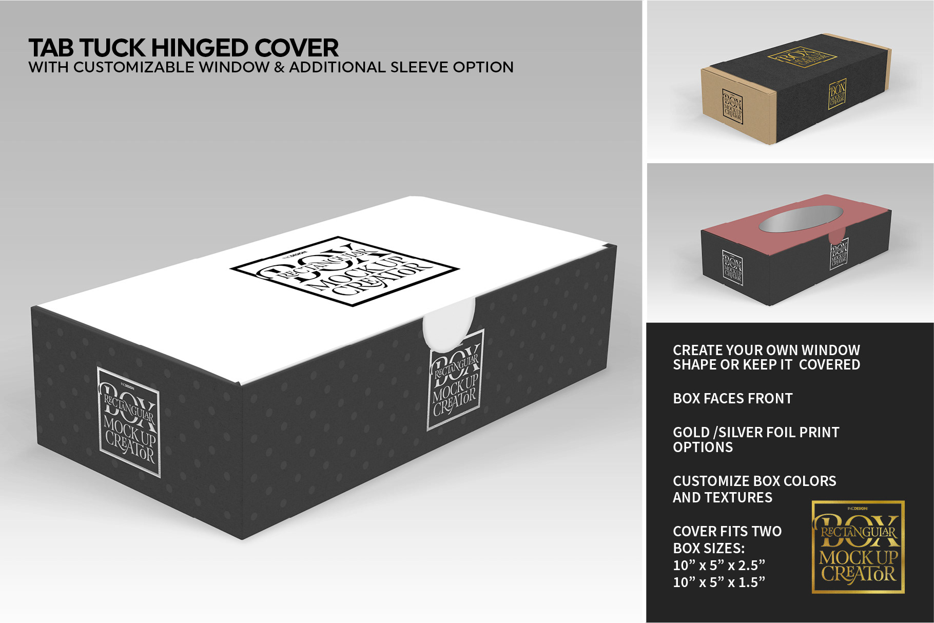 Download IN.C DESIGN STUDIO - Rectangular Box MockUp Creator