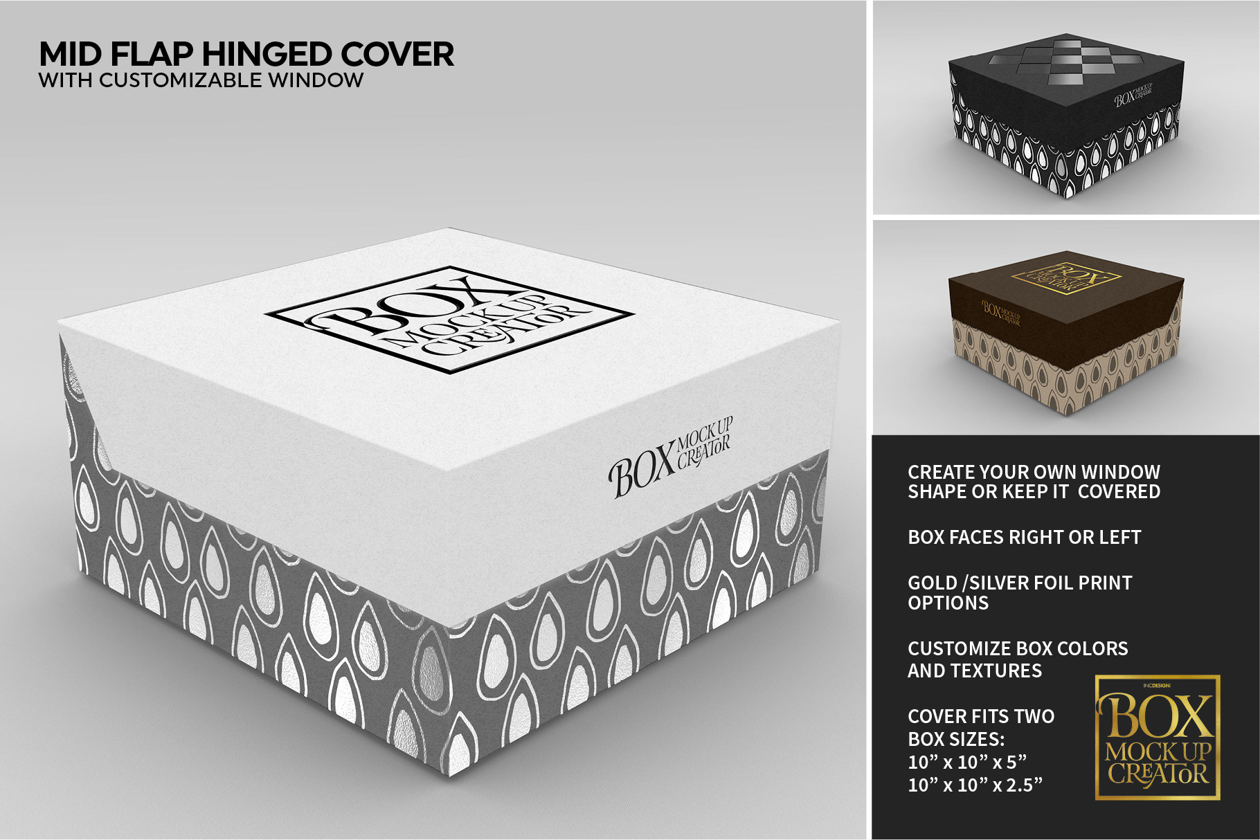 Download IN.C DESIGN STUDIO - Box Packaging Mockup Creator Square ...