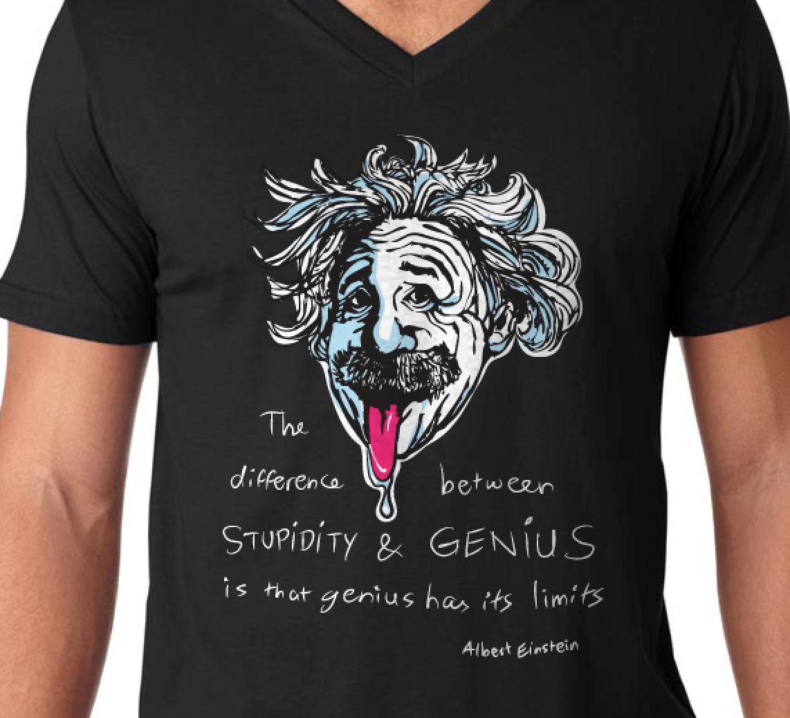 Einstein Stupidity & Genius Tee
