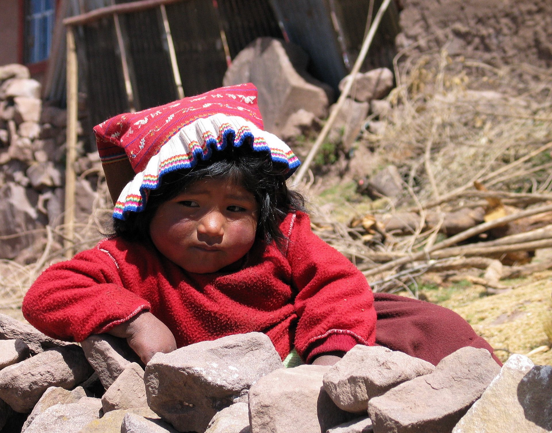 A little girl at Isla Taquile on Lake Titicaca. Kids are perhaps the most rewarding subjects to photograph in Peru: every shot comes out great.