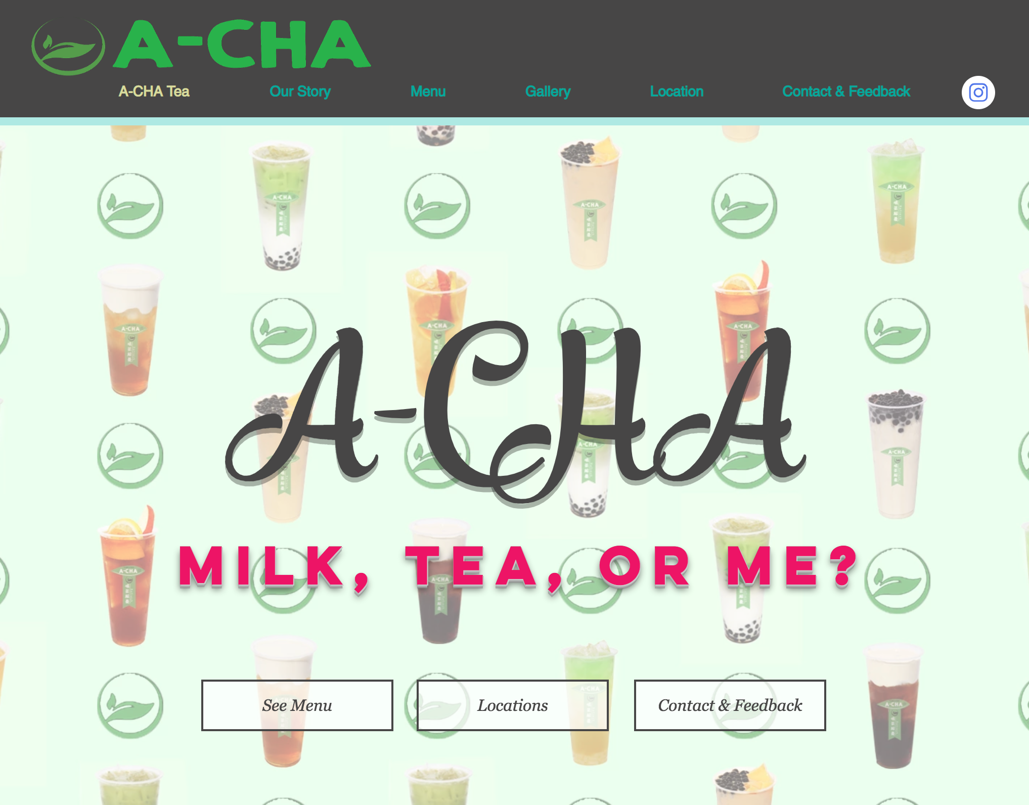 SimplyWatermelon Design House Angela Cheng Acha Tea Website Design