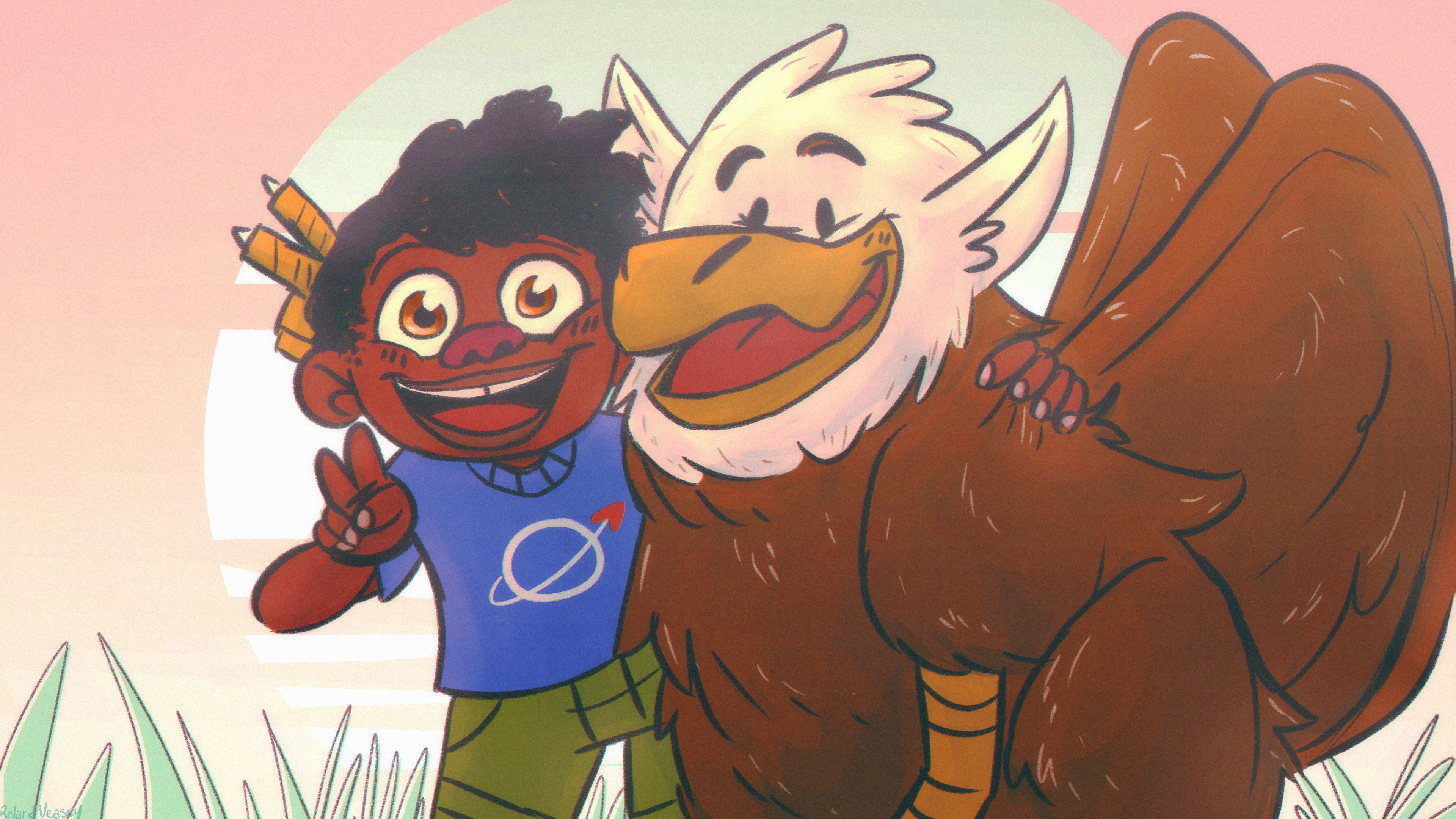 Besties with a Beasty. (Photoshop. Feb.2018)