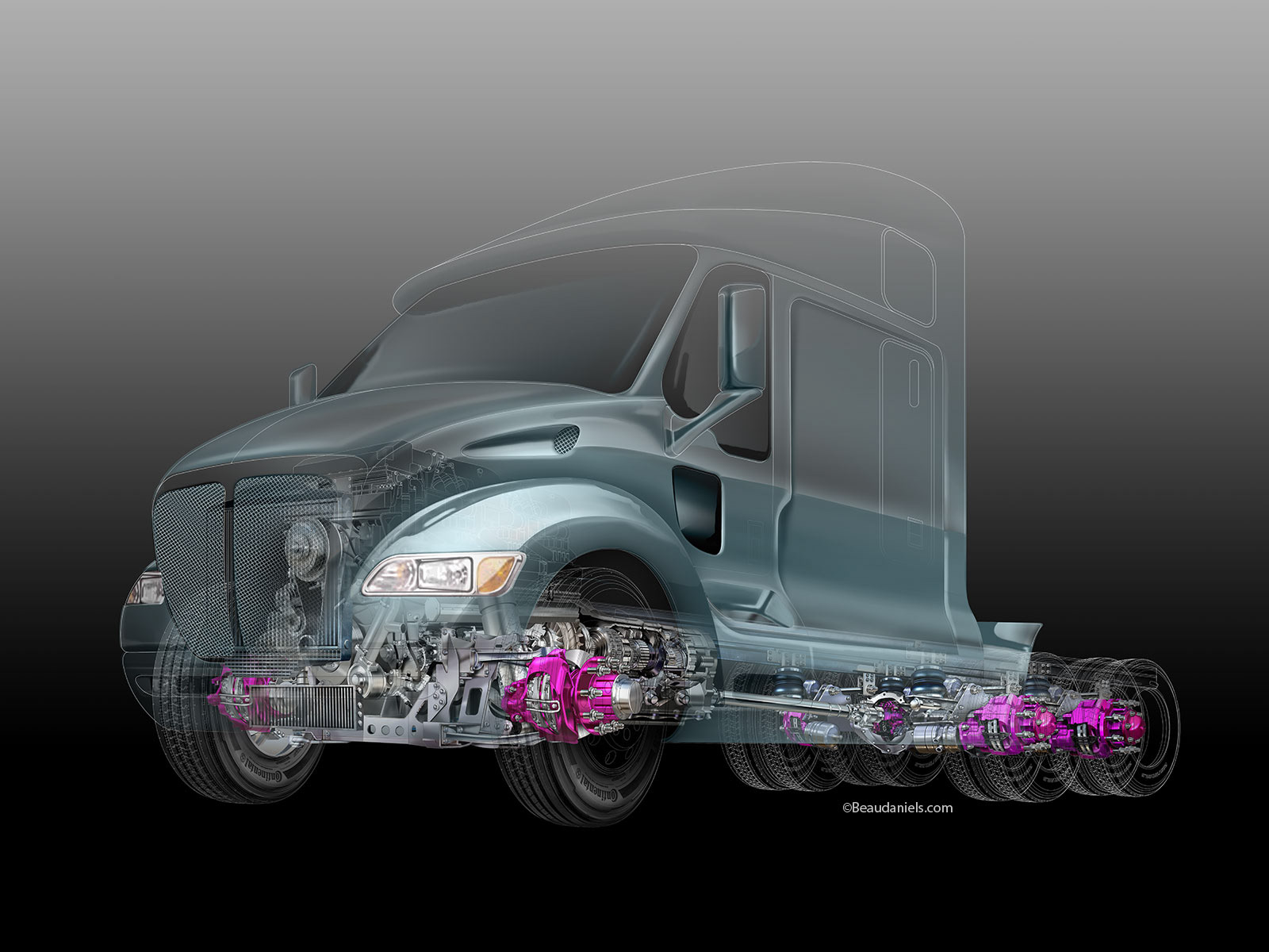 HGV cutaway illustration
