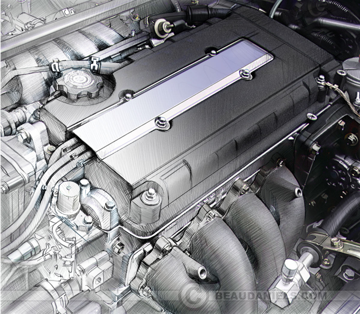 Generic DOHC valve cover.
